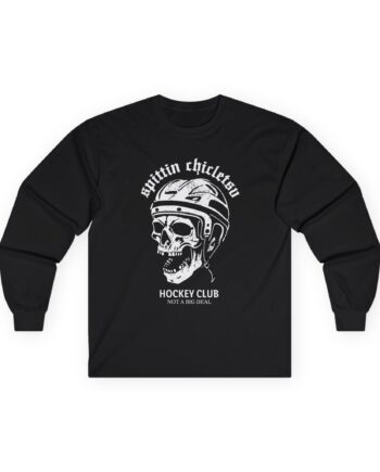 Spittin Chiclets Hockey Club Skul Unisex Ultra Cotton Long Sleeve Tee