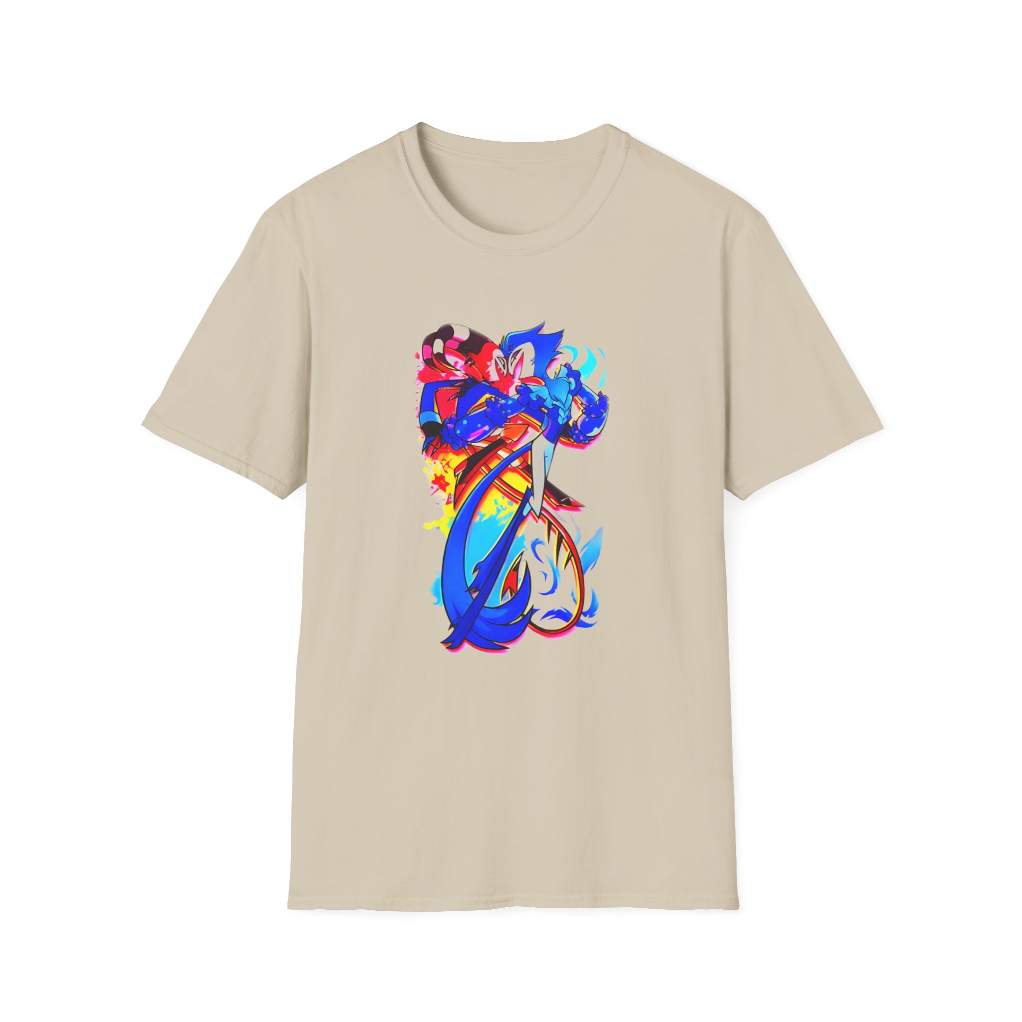 Helluva Boss Stolas & Blitzo Micro Unisex Softstyle T-Shirt