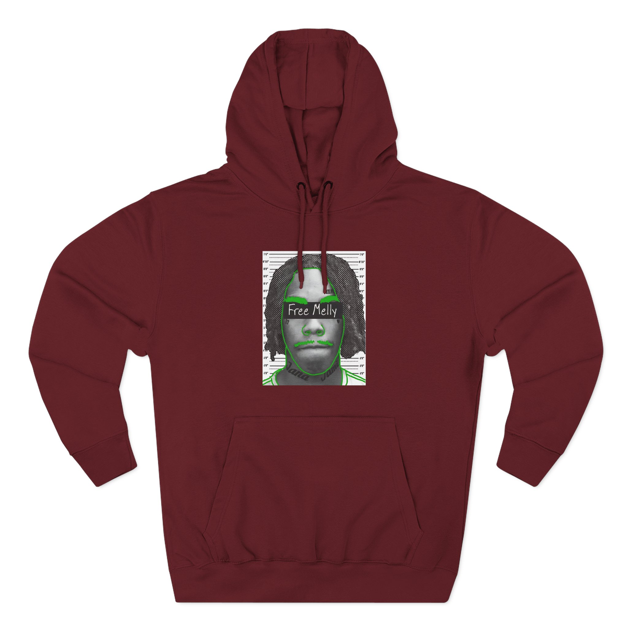 YNW Melly Free Melly Three-Panel Fleece Hoodie