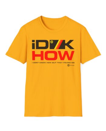 iDKHOW Striped Box Gold Unisex Softstyle T-Shirt