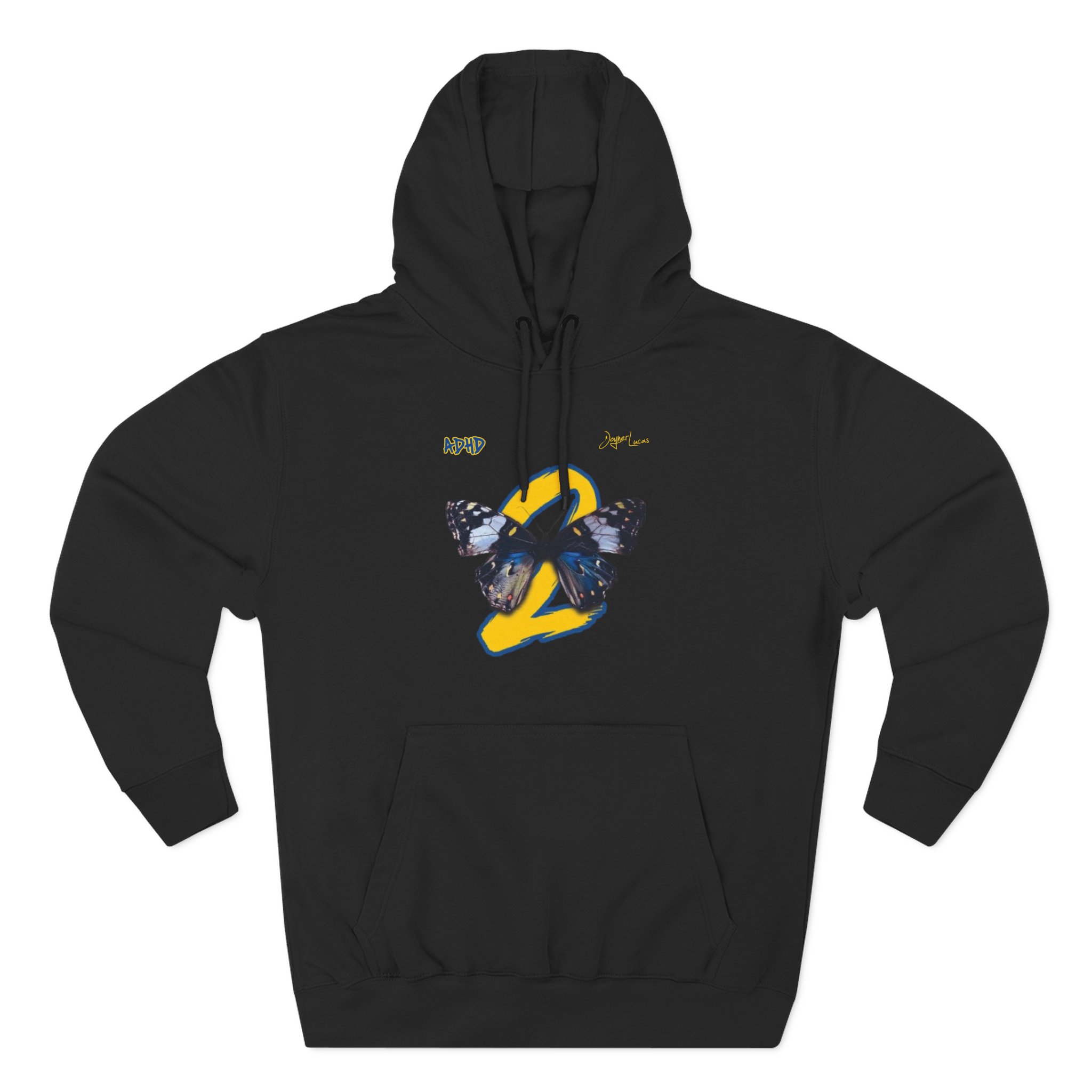 Joyner Lucas 2 Butterfly Three-Panel Fleece Hoodie