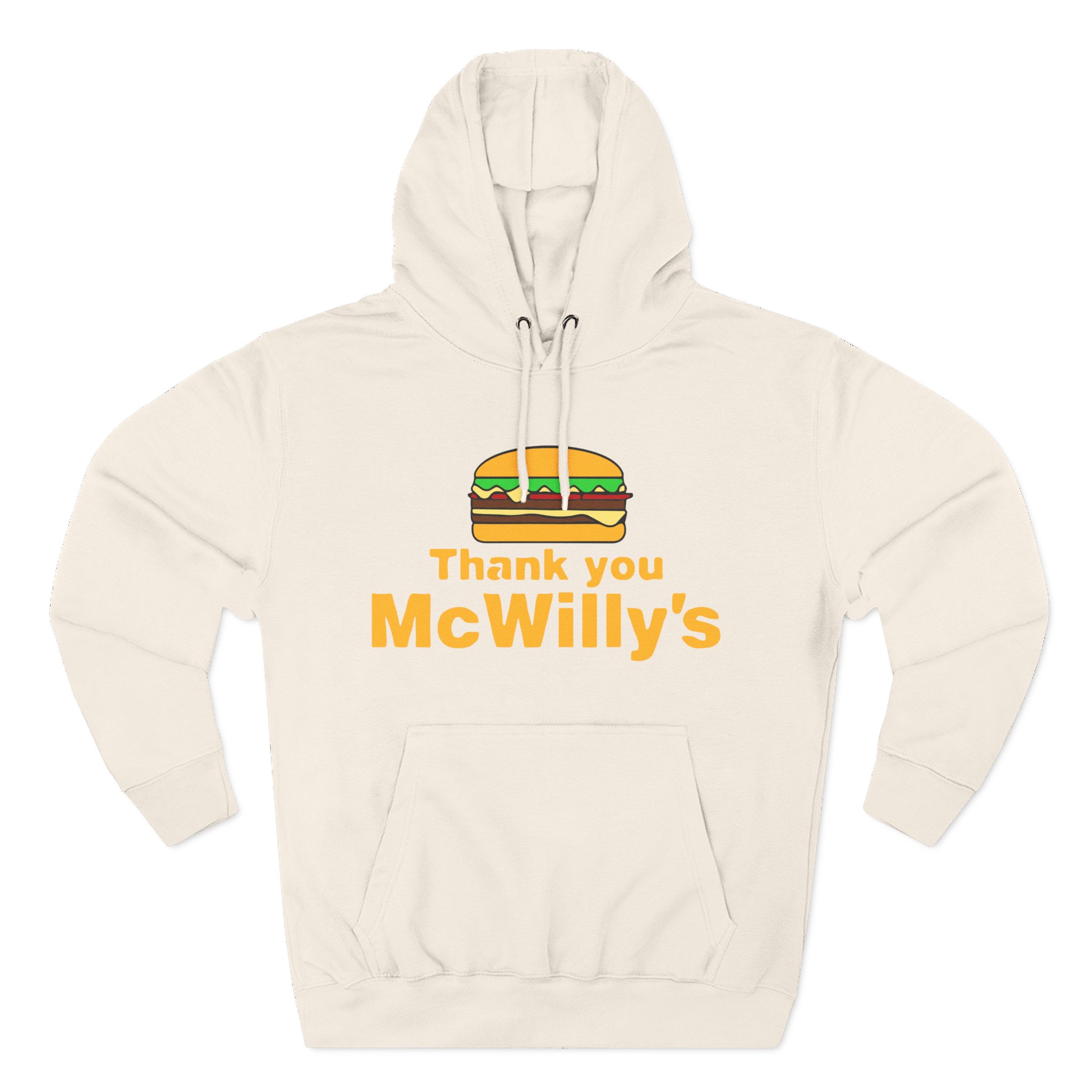 Softwilly Thank You Mcwilly's Three-Panel Fleece Hoodie