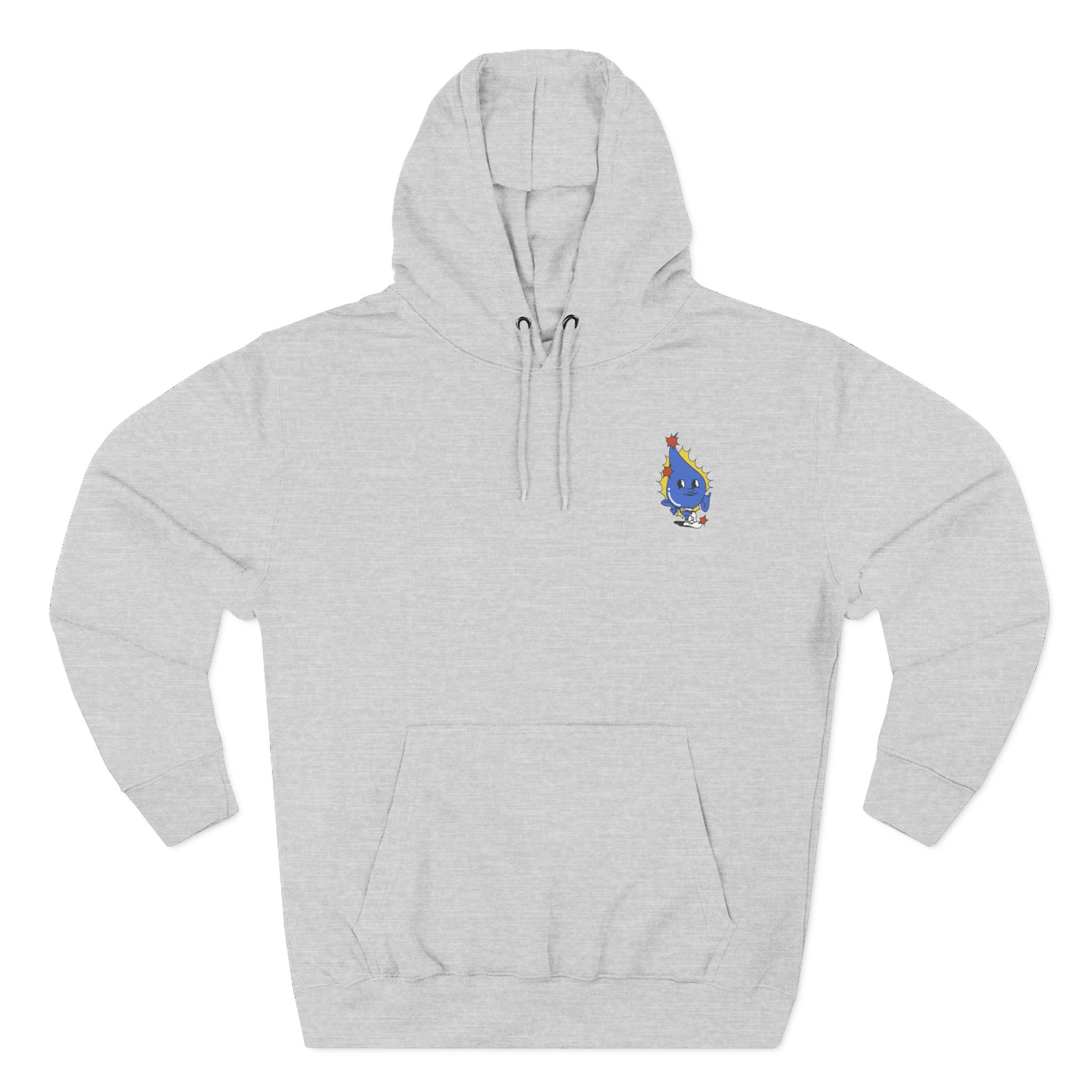 Moist Retro Three-Panel Fleece Hoodie