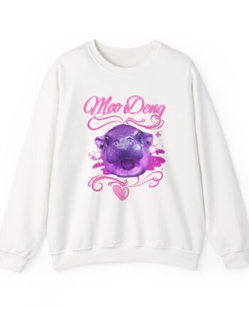 Moo Deng Airbrush Unisex Heavy Blend™ Crewneck Sweatshirt