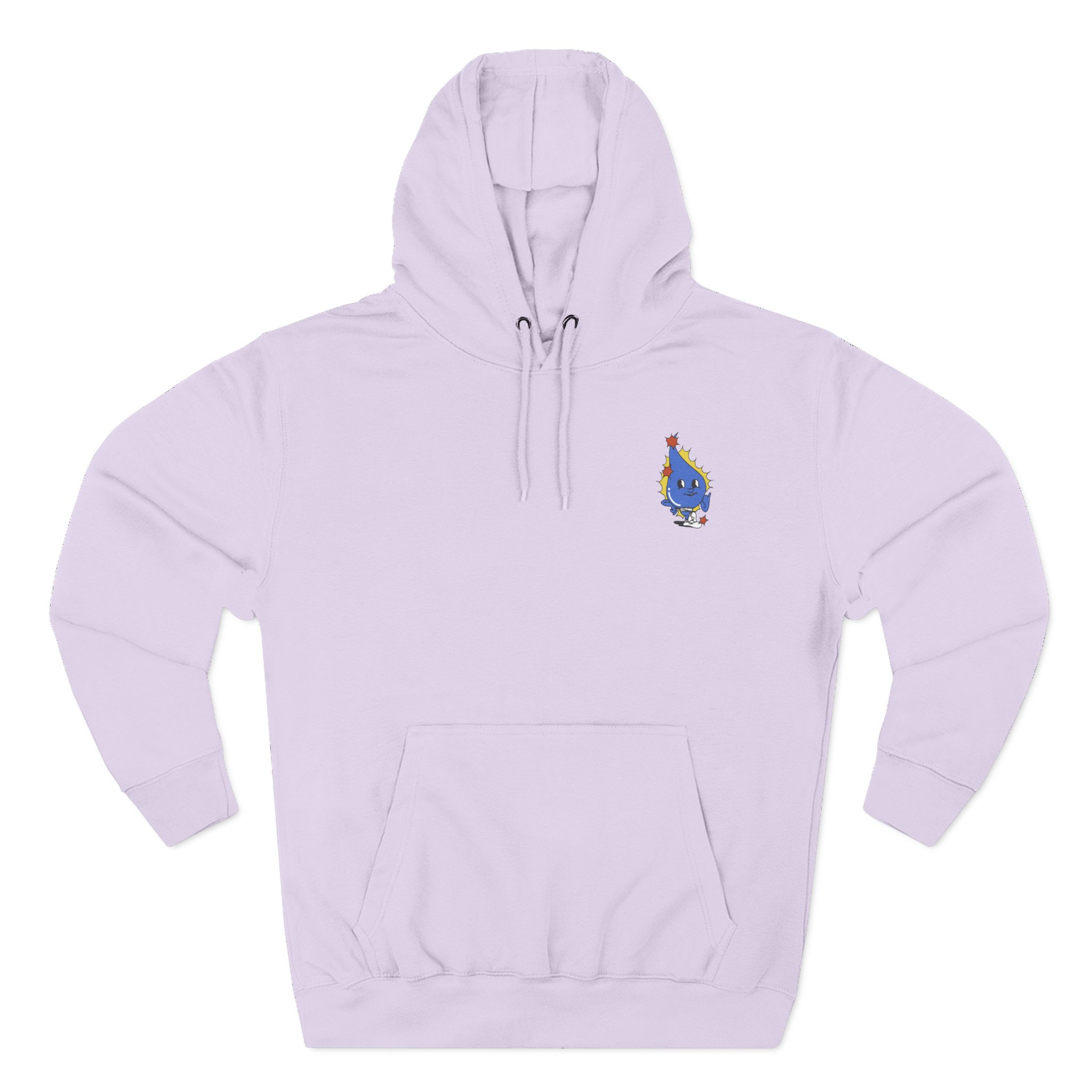Moist Retro Three-Panel Fleece Hoodie
