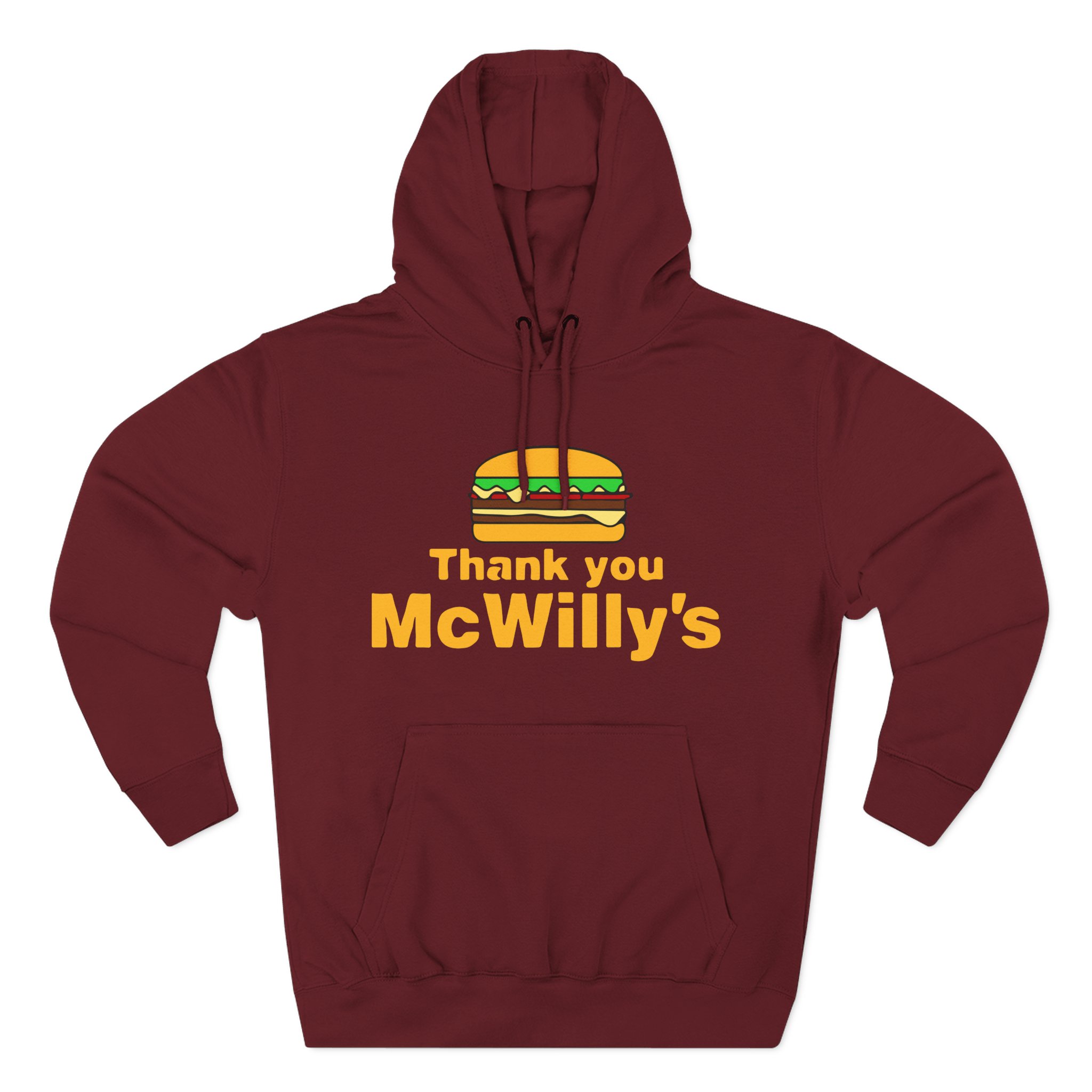 Softwilly Thank You Mcwilly's Three-Panel Fleece Hoodie