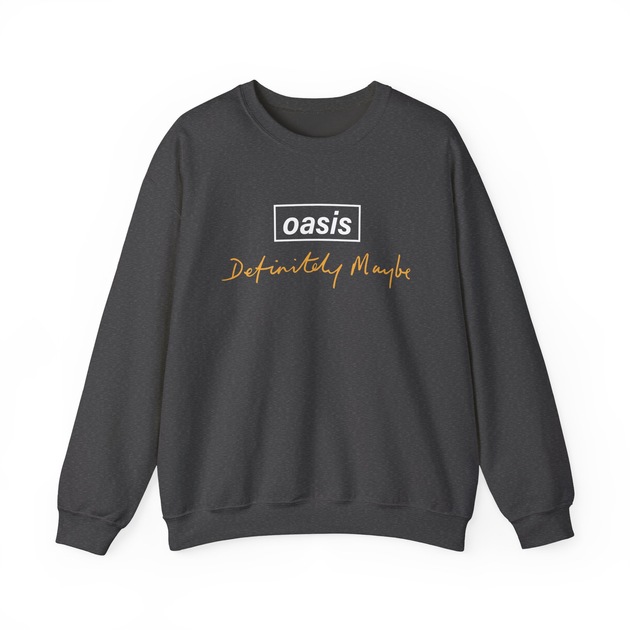 Oasis Definitely Maybe Tracklist Unisex Heavy Blendâ„¢ Crewneck Sweatshirt