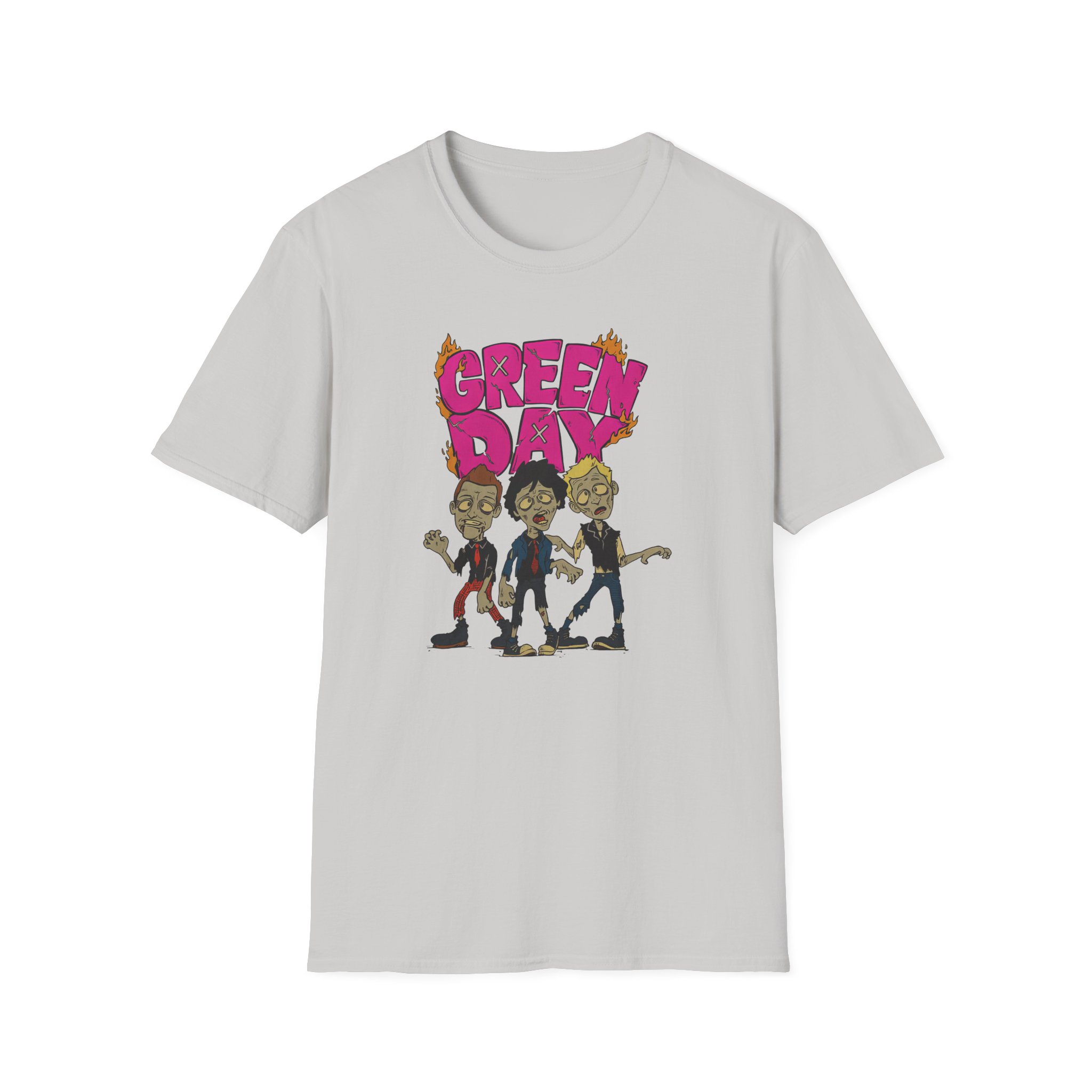 Green Day Walking Green Day Zombie Unisex Softstyle T-Shirt