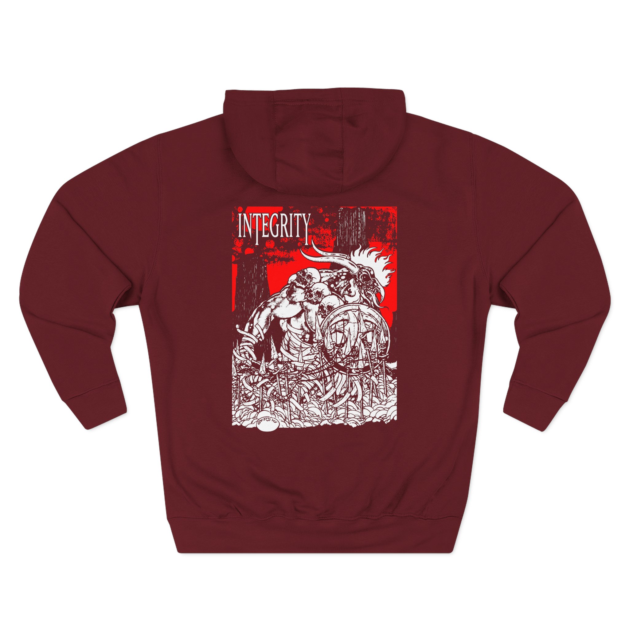 Integrity Humanity Is The Devil Three-Panel Fleece Hoodie