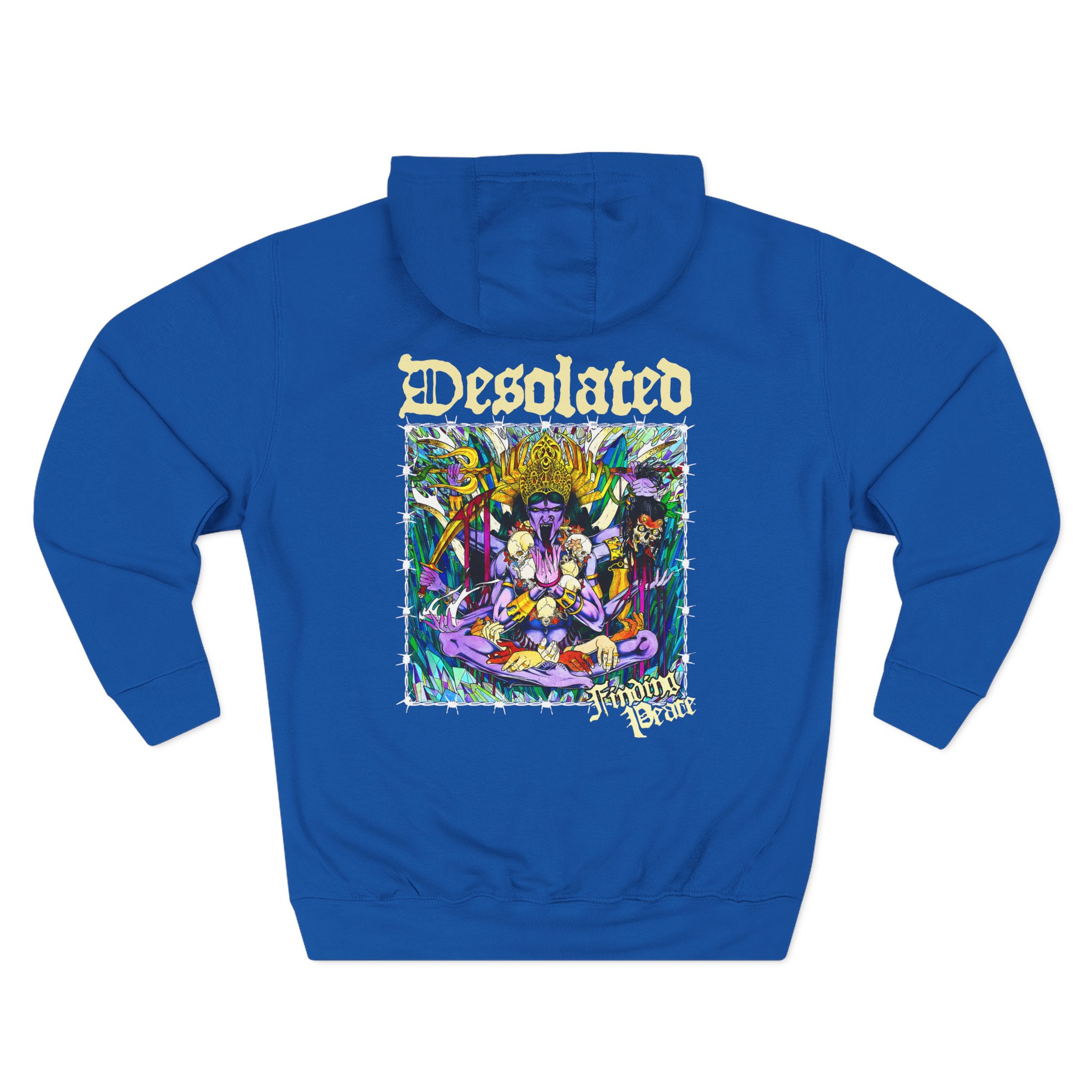 Desolated Finding Peace Three-Panel Fleece Hoodie
