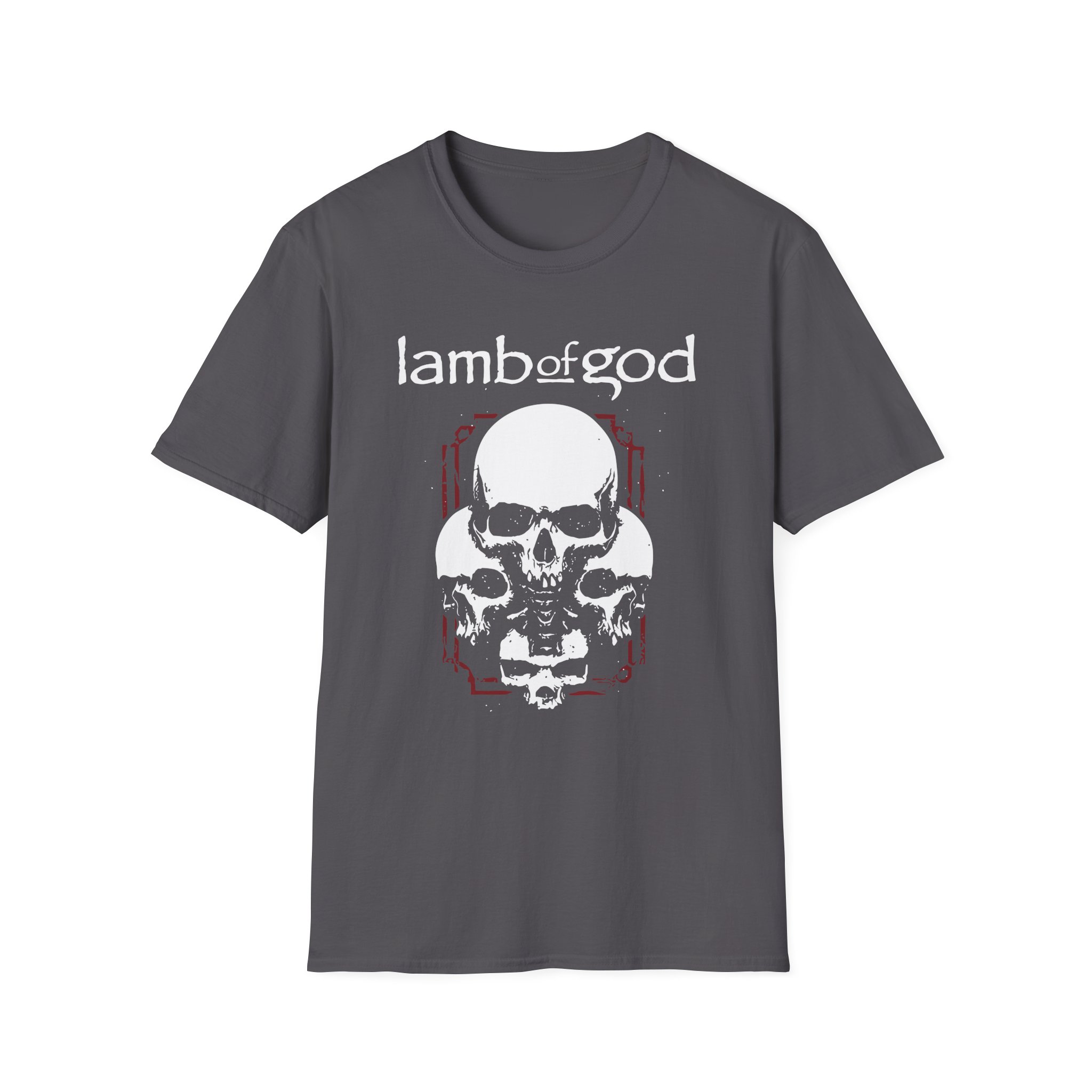 Lamb of God 4 Skulls Unisex Softstyle T-Shirt