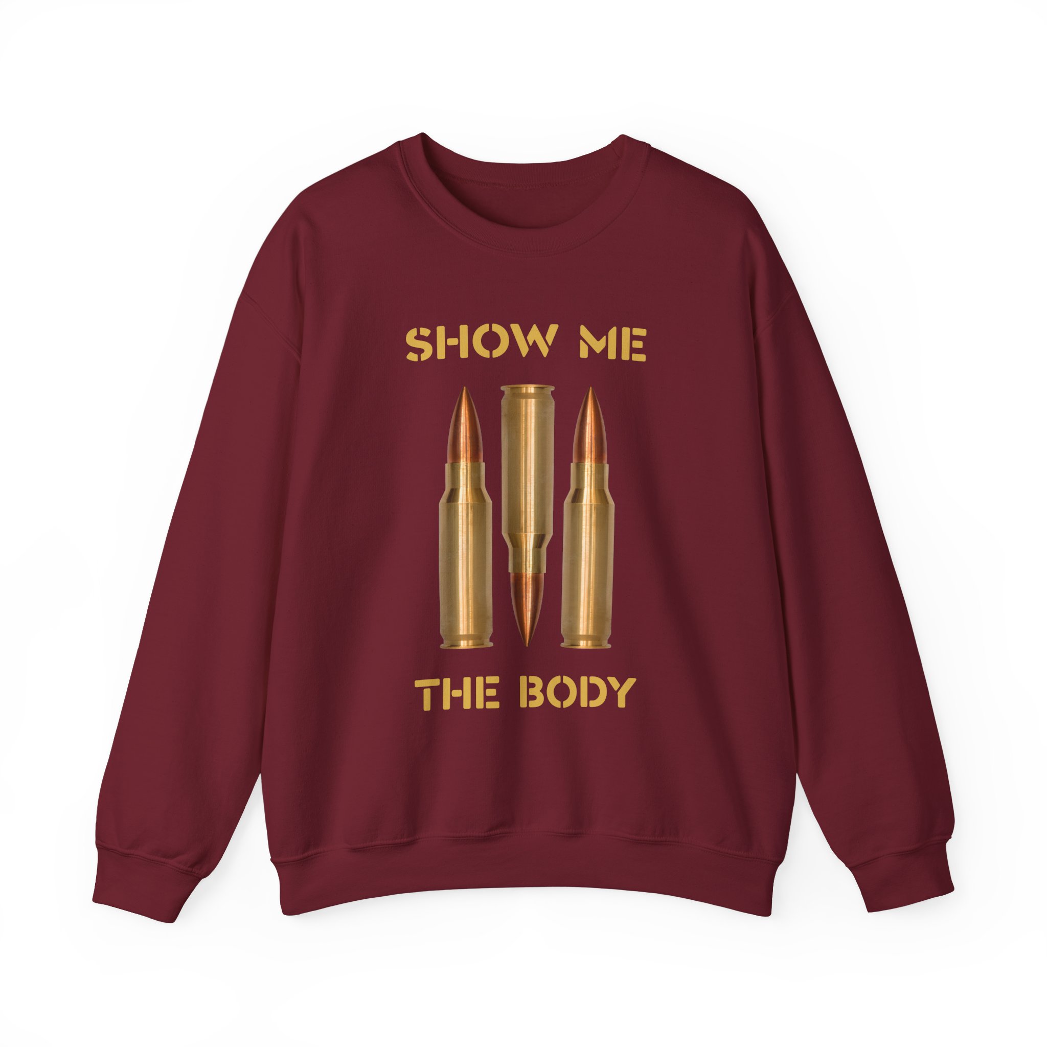 Show Me the Body Bullet Unisex Heavy Blendâ„¢ Crewneck Sweatshirt