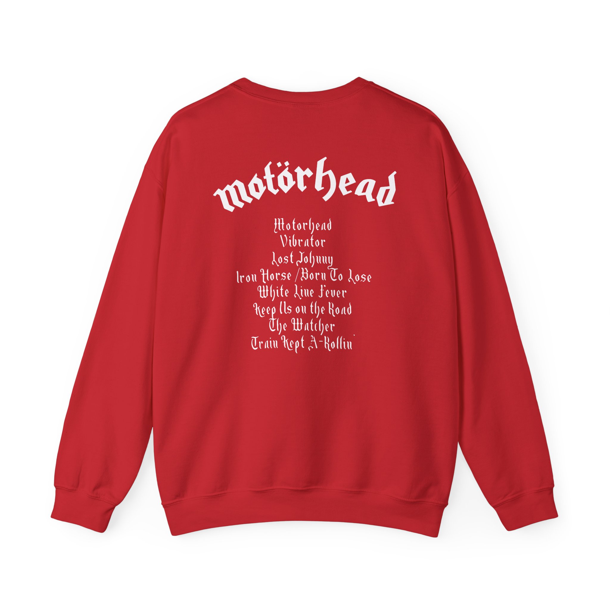 Lemmy Motörhead Tracklist Unisex Heavy Blend™ Crewneck Sweatshirt