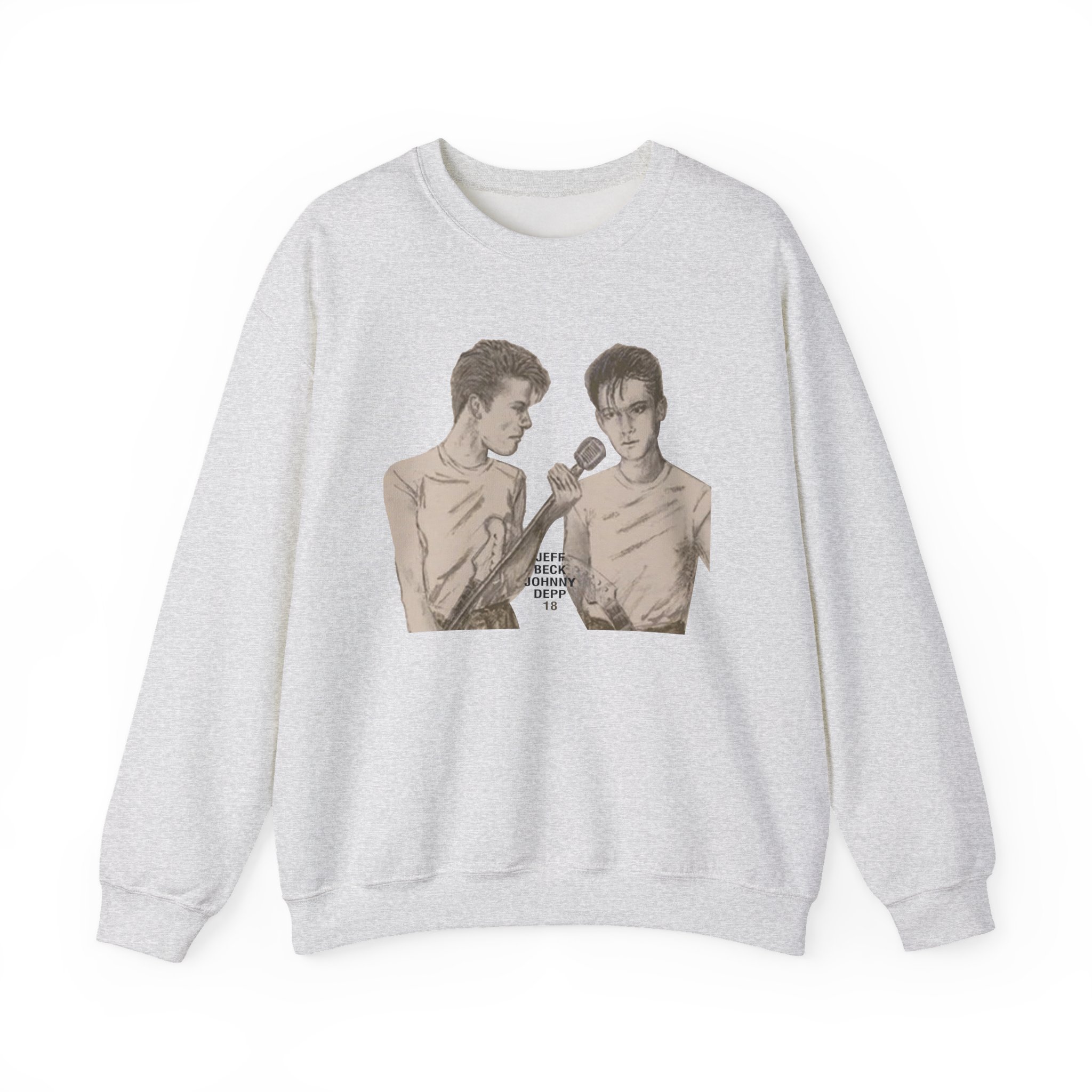 Jeff Beck Jeff & Johnny Unisex Heavy Blendâ„¢ Crewneck Sweatshirt