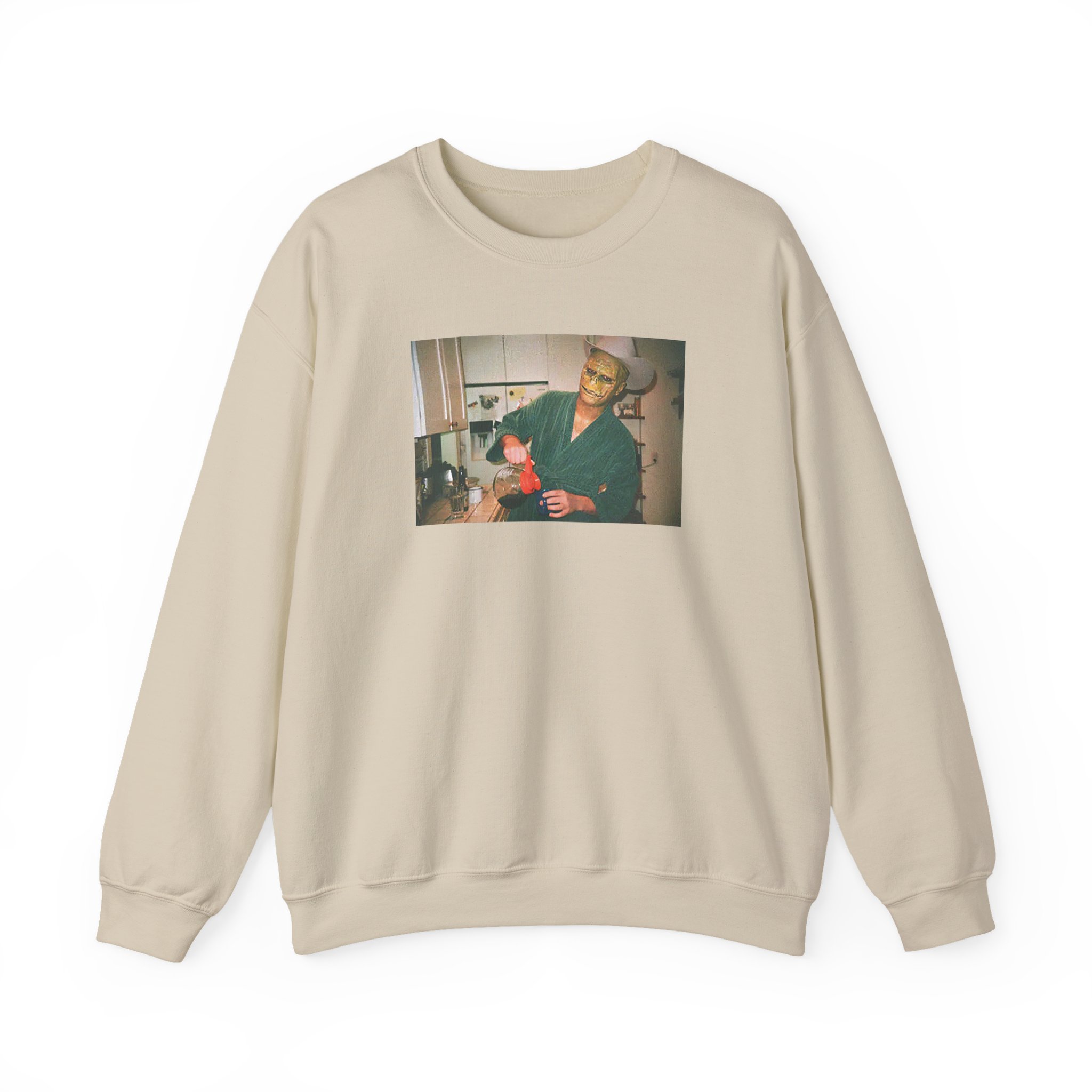Mac Demarco Lizard Man Coffee Unisex Heavy Blendâ„¢ Crewneck Sweatshirt