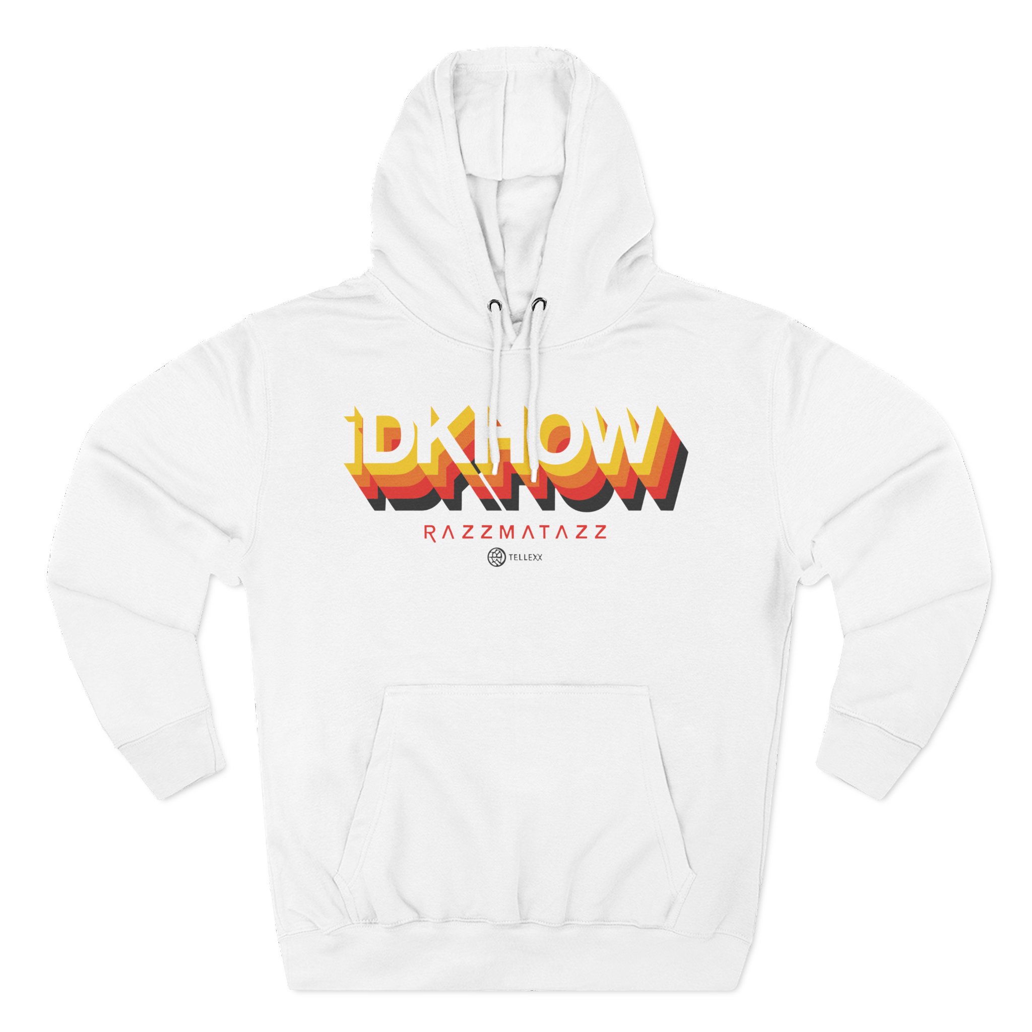 iDKHOW 3D Logo Three-Panel Fleece Hoodie