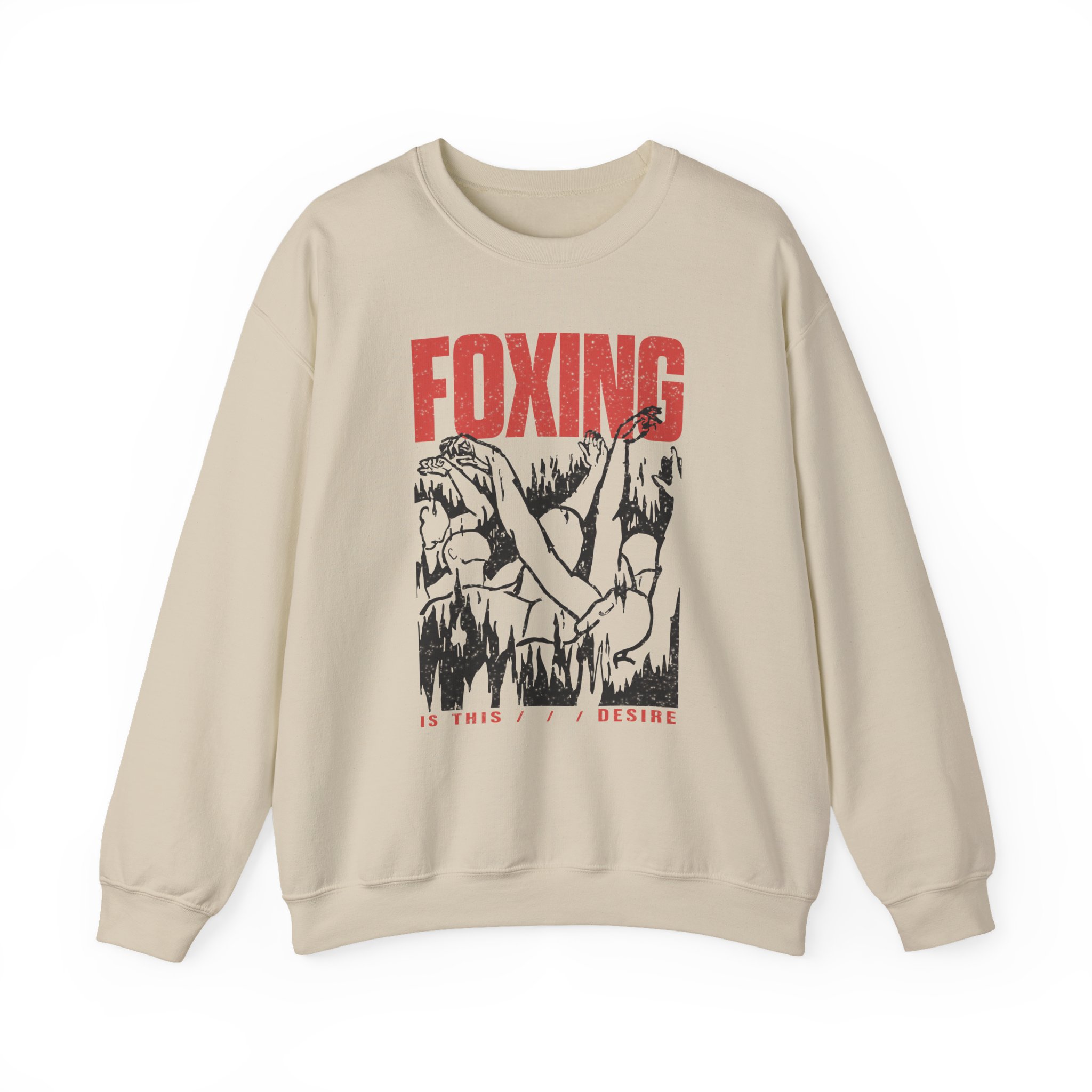 Foxing Inverted Burn Unisex Heavy Blendâ„¢ Crewneck Sweatshirt