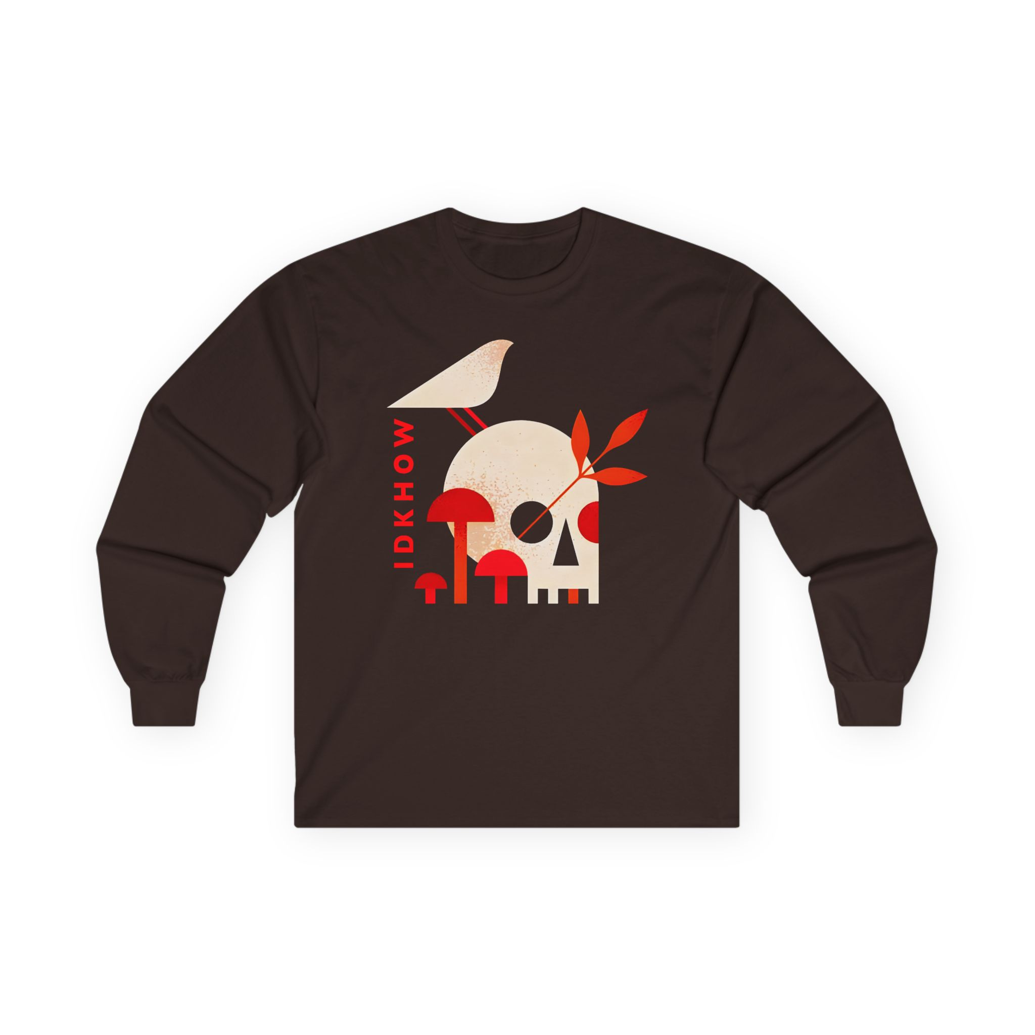 iDKHOW Skull Mushroom Unisex Ultra Cotton Long Sleeve Tee