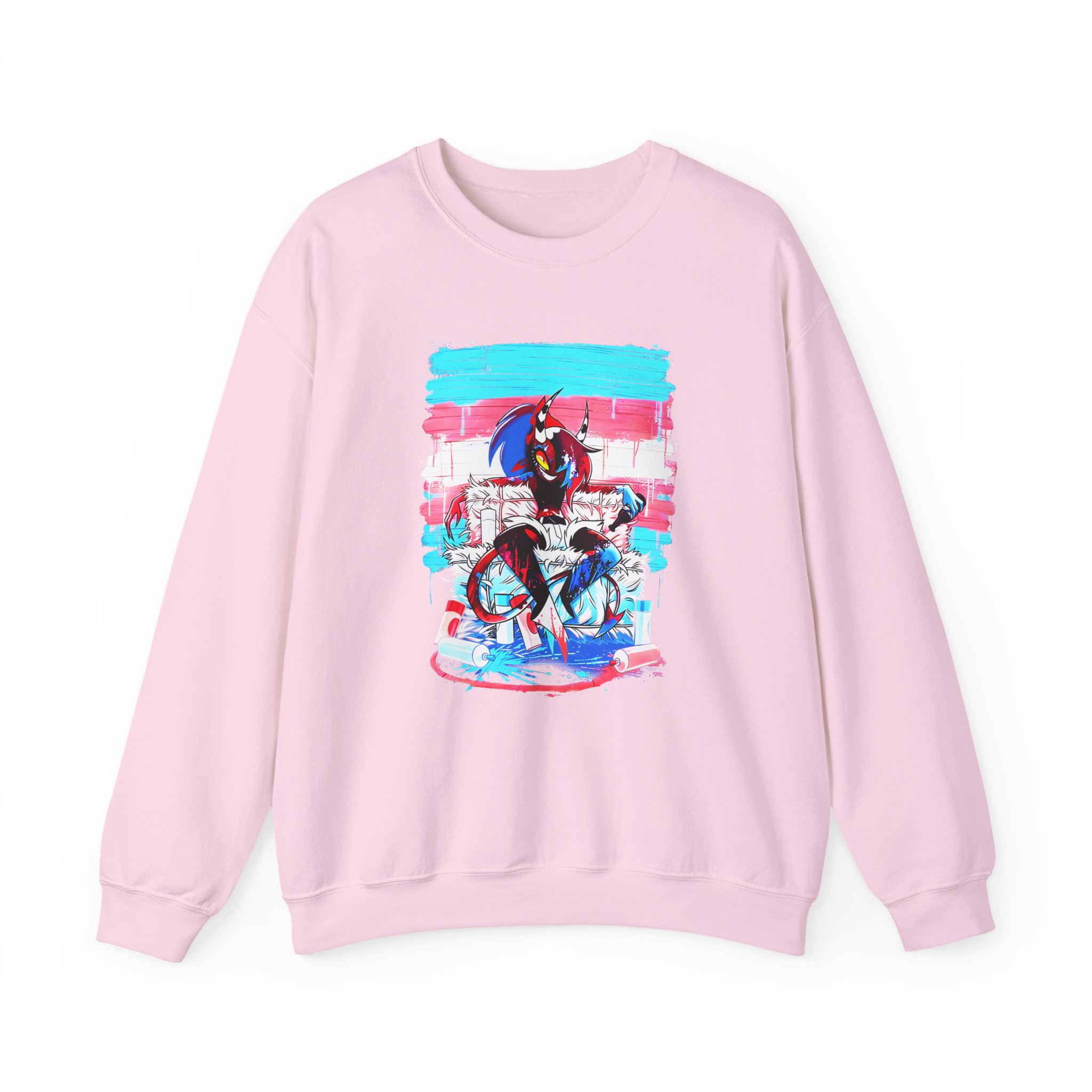Helluva Boss Sallie May Micro Ribbed Unisex Heavy Blendâ„¢ Crewneck Sweatshirt