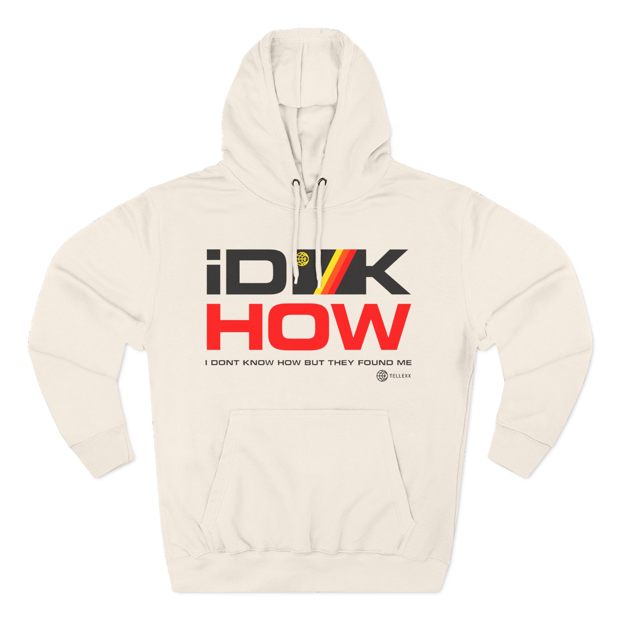 iDKHOW Striped Box Gold Three-Panel Fleece Hoodie