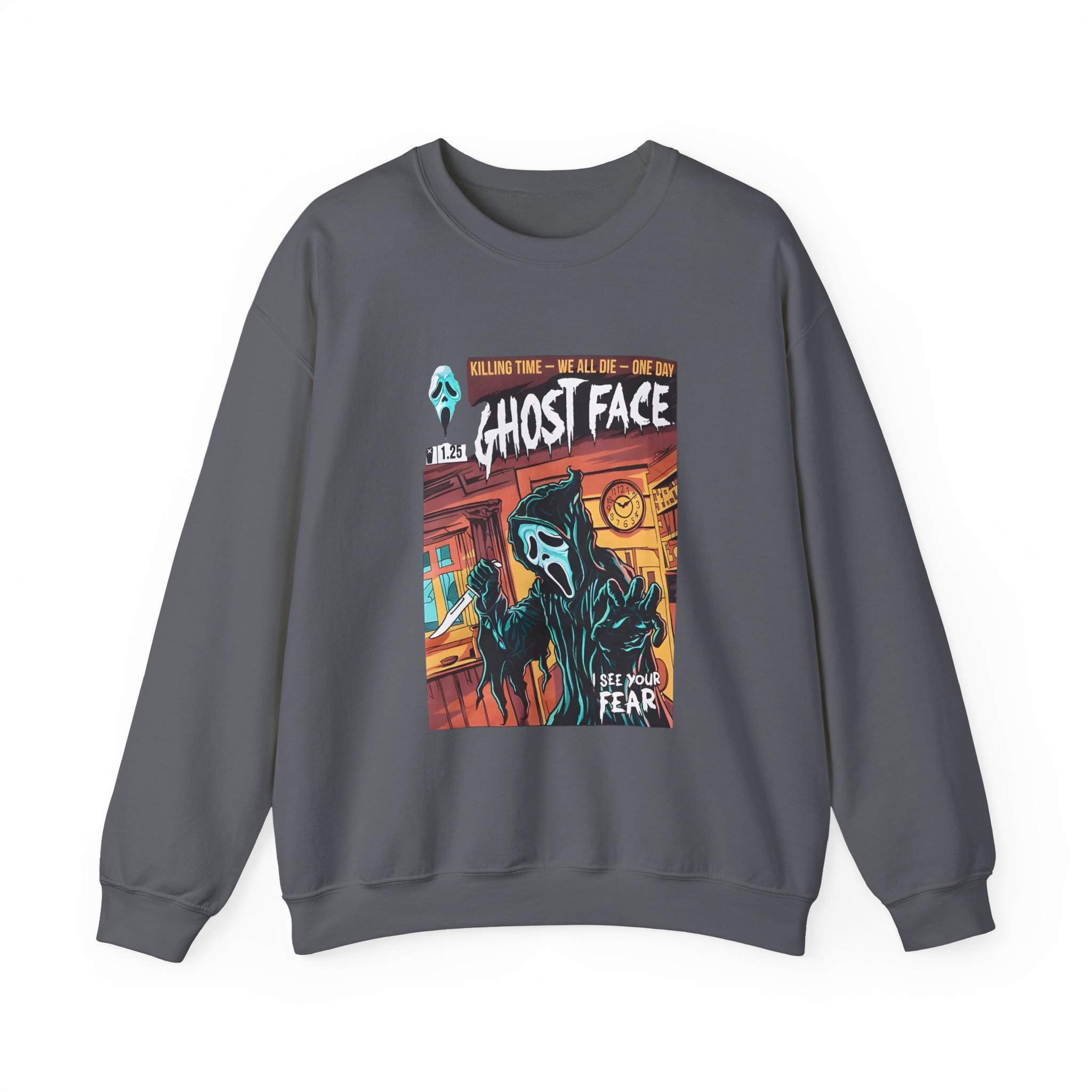 Ghostface Comic Cover Unisex Heavy Blendâ„¢ Crewneck Sweatshirt