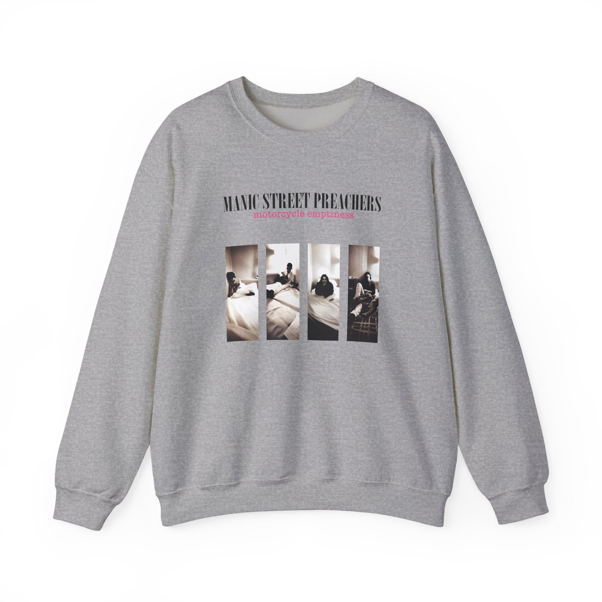 Manic Street Preachers Motorcycle Emptiness Photo Lilac Unisex Heavy Blendâ„¢ Crewneck Sweatshirt