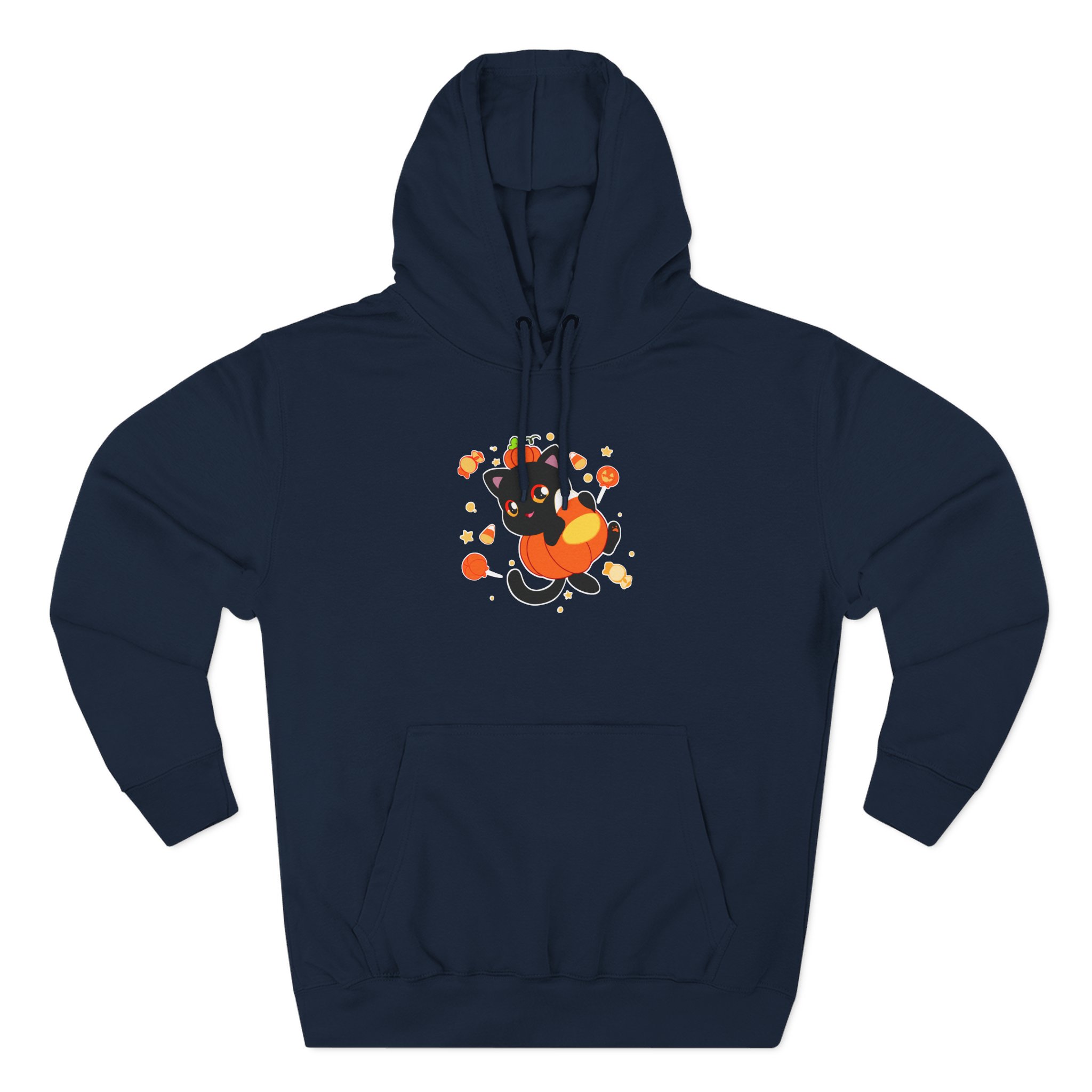 Aphmau Pumpkin Cat Three-Panel Fleece Hoodie
