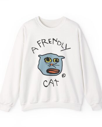 Lirik Just a Frendly Cat Unisex Heavy Blend™ Crewneck Sweatshirt