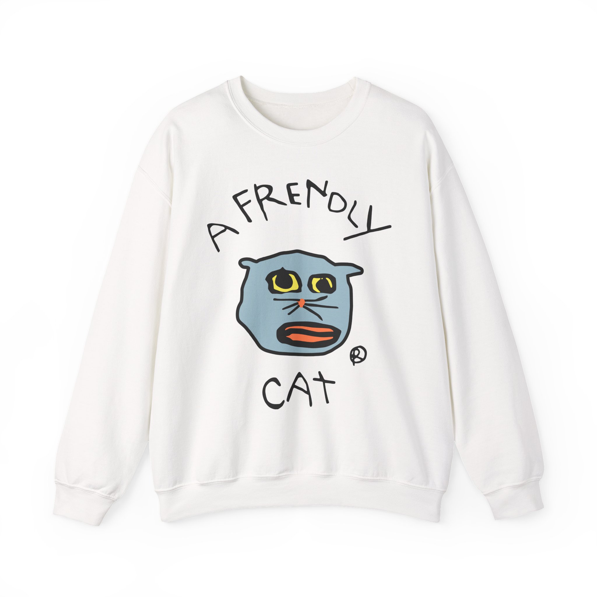 Lirik Just a Frendly Cat Unisex Heavy Blendâ„¢ Crewneck Sweatshirt