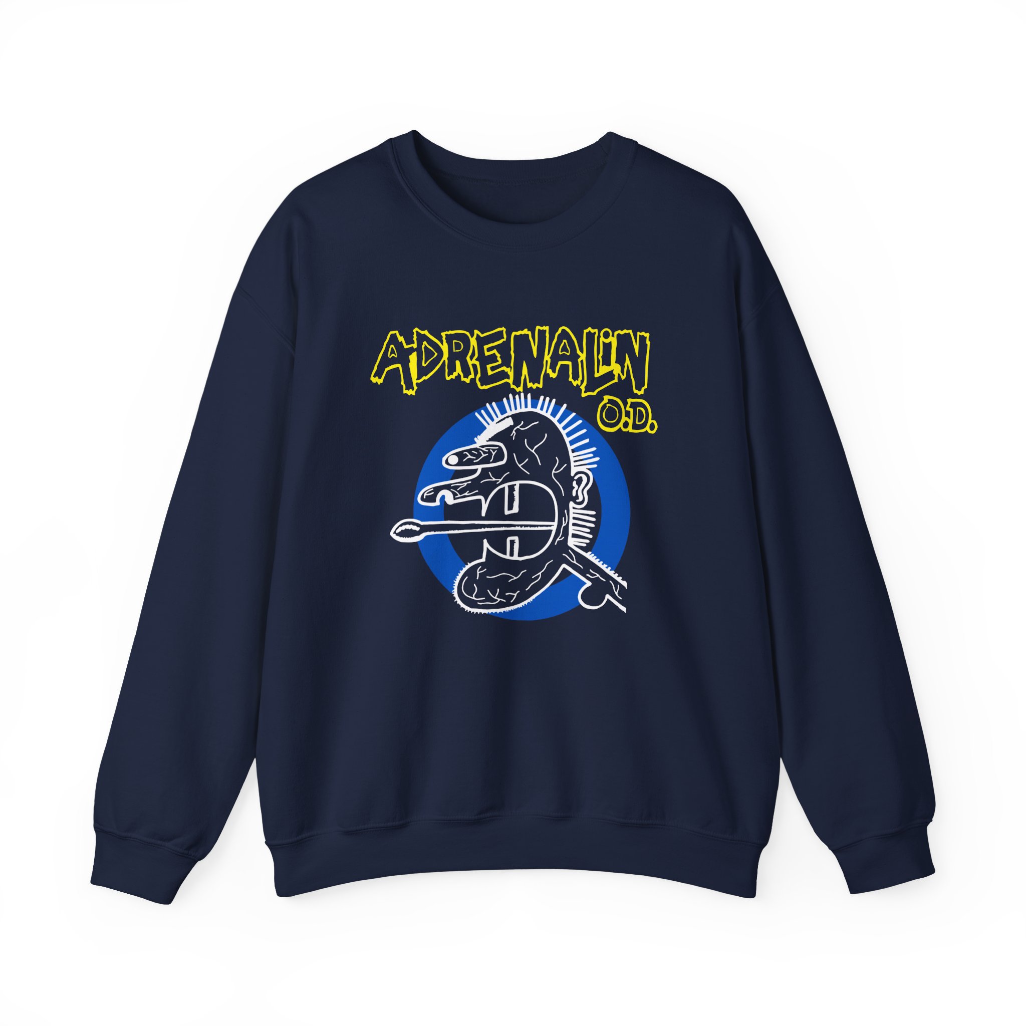 Adrenalin Od Vein Head Unisex Heavy Blendâ„¢ Crewneck Sweatshirt