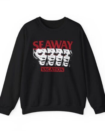 Seaway Vacation Face Unisex Heavy Blend™ Crewneck Sweatshirt