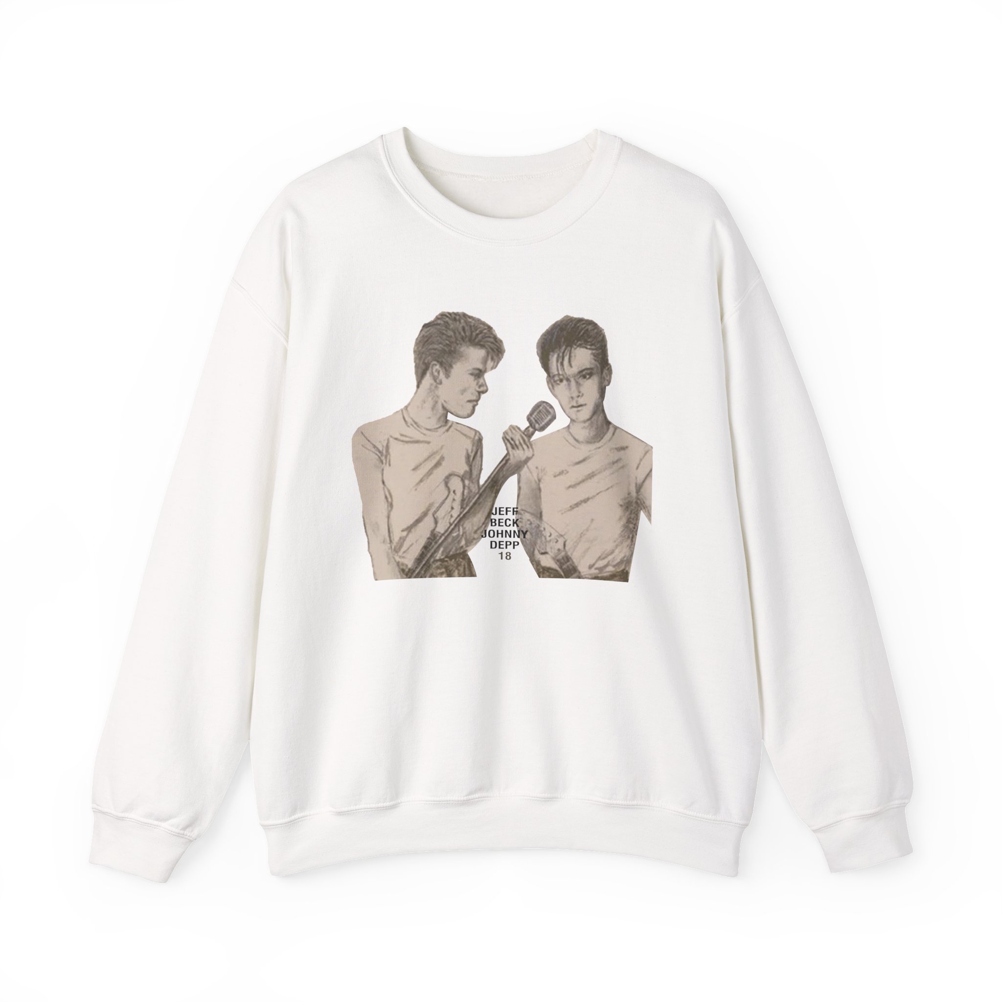 Jeff Beck Jeff & Johnny Unisex Heavy Blendâ„¢ Crewneck Sweatshirt