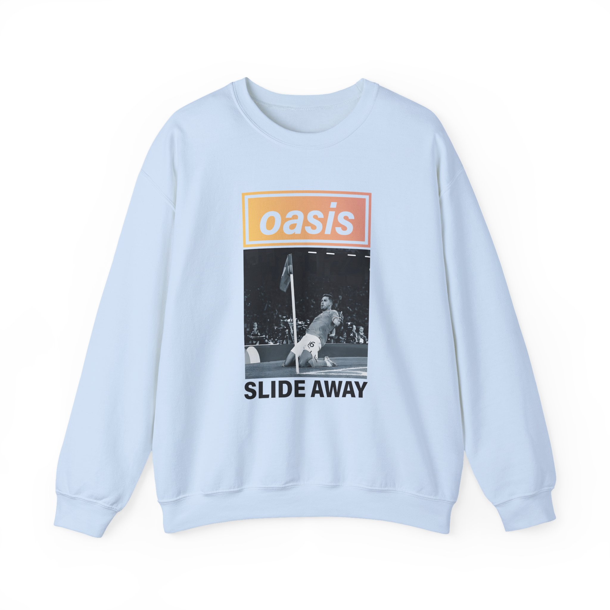 Oasis Man City Slide Away Unisex Heavy Blendâ„¢ Crewneck Sweatshirt