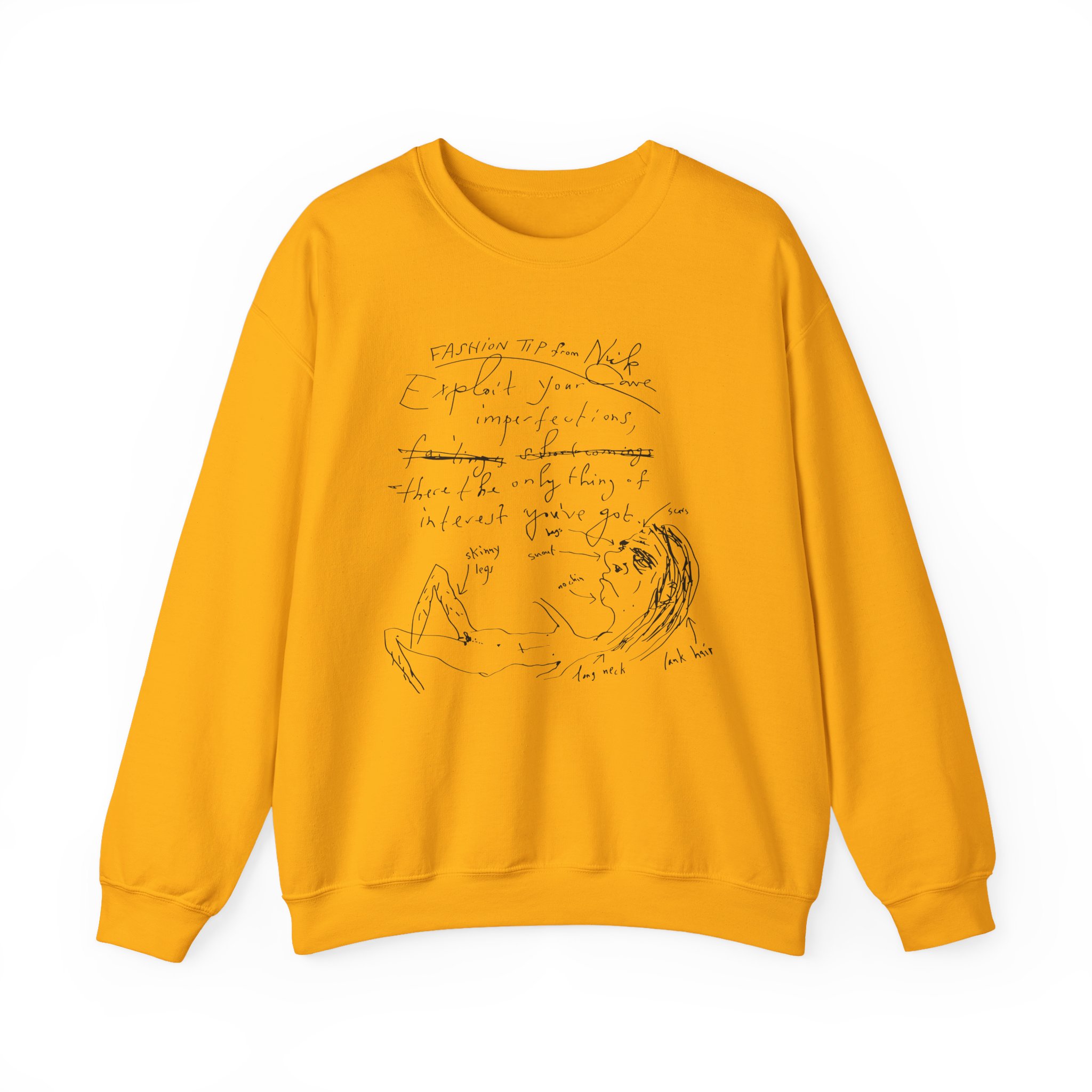 Nick Cave Fashion Tips Unisex Heavy Blendâ„¢ Crewneck Sweatshirt