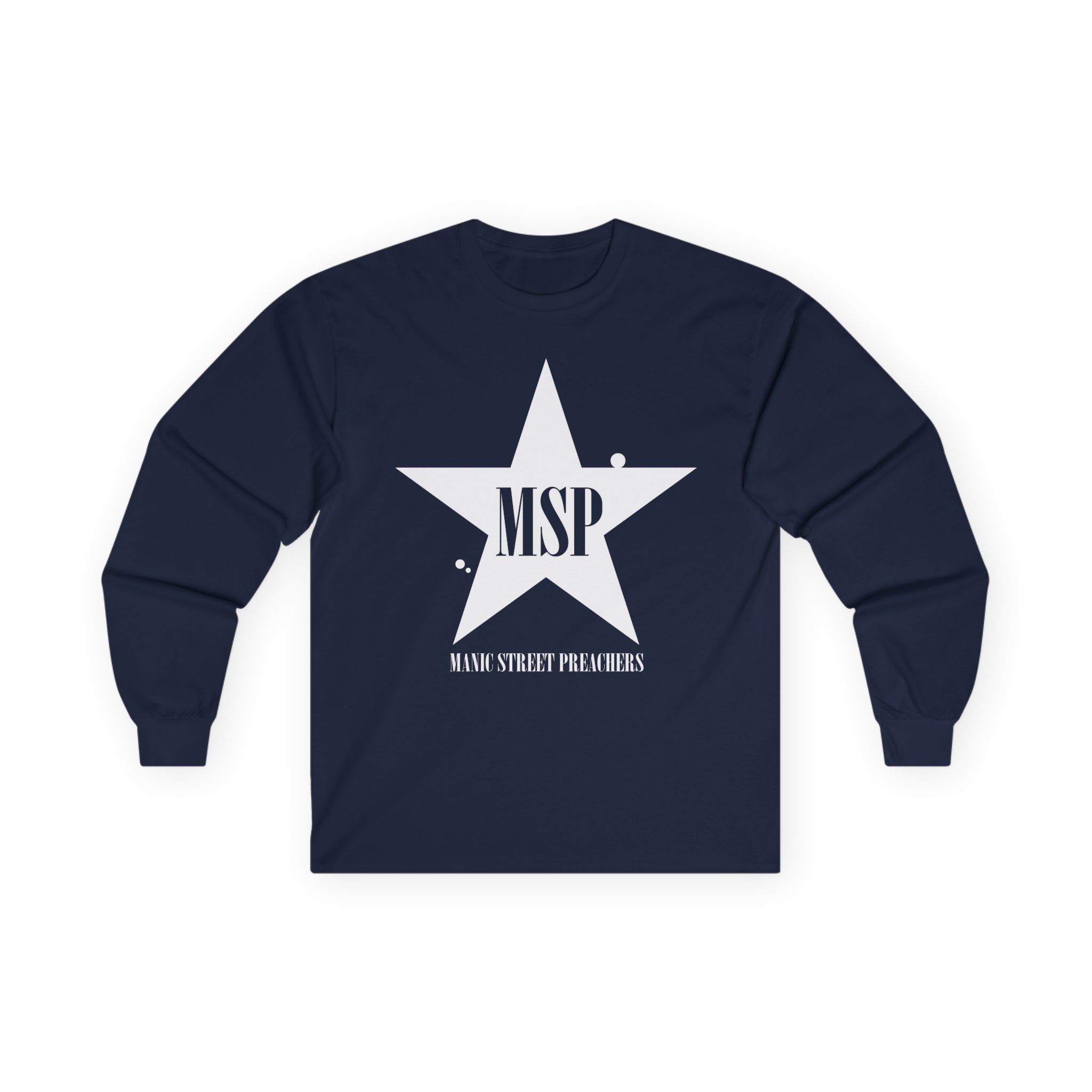 Manic Street Preachers Distressed Star Unisex Ultra Cotton Long Sleeve Tee