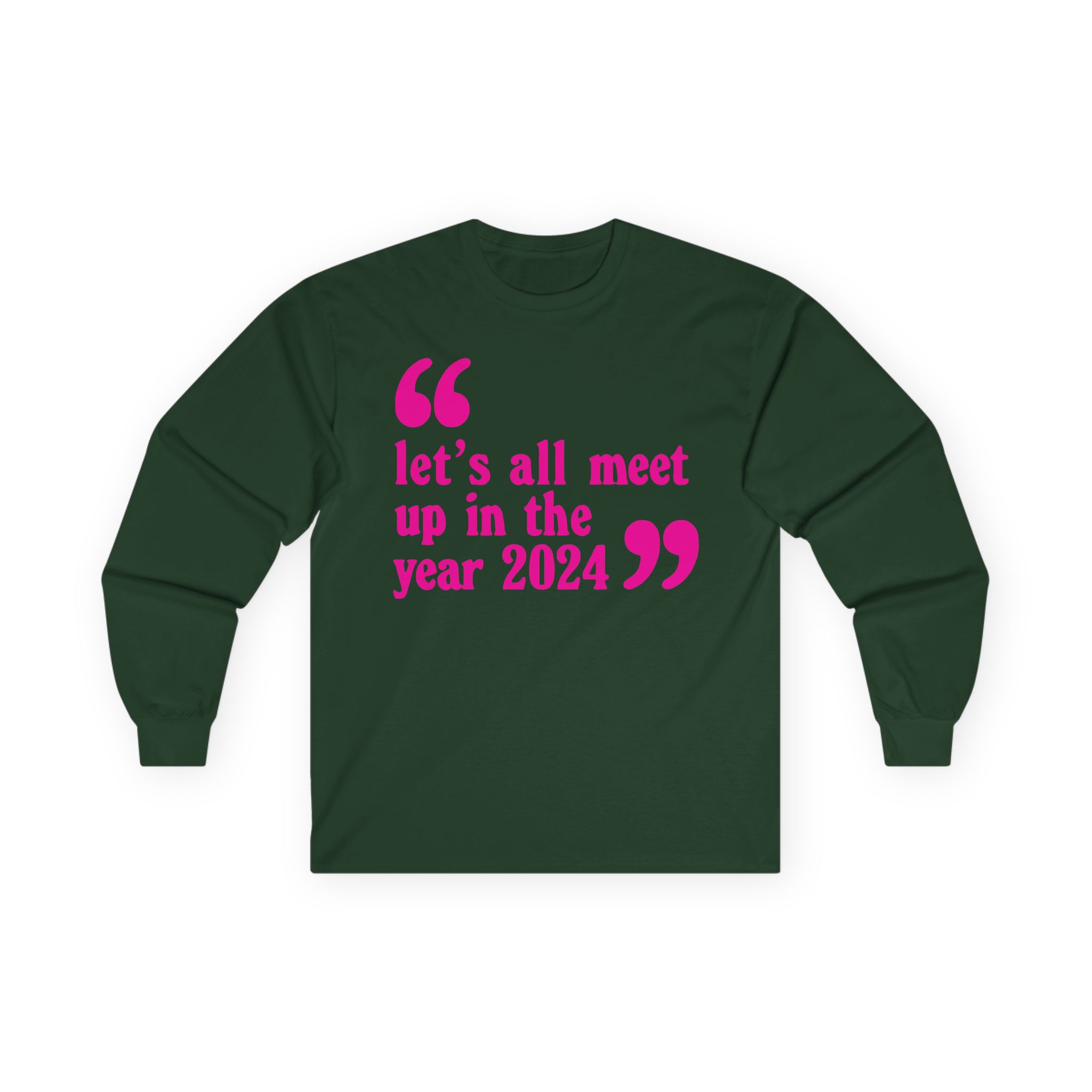 Pulp Let’s All Meet Up Ecru Unisex Ultra Cotton Long Sleeve Tee