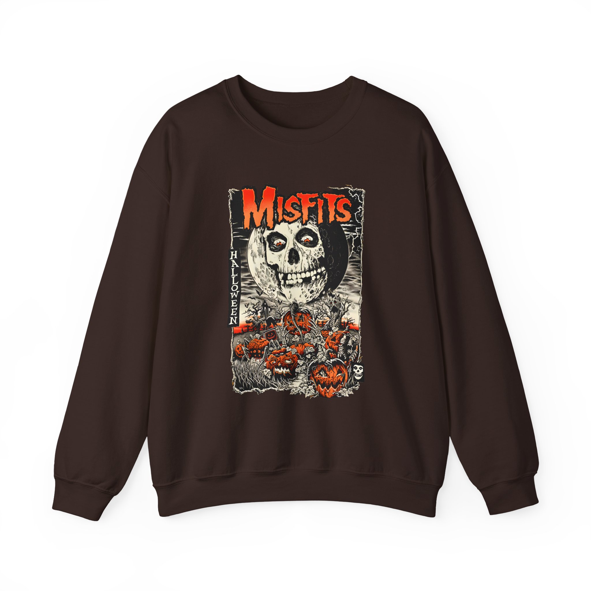 Misfits Fiendish Halloween by Mike Sutfin Unisex Heavy Blendâ„¢ Crewneck Sweatshirt