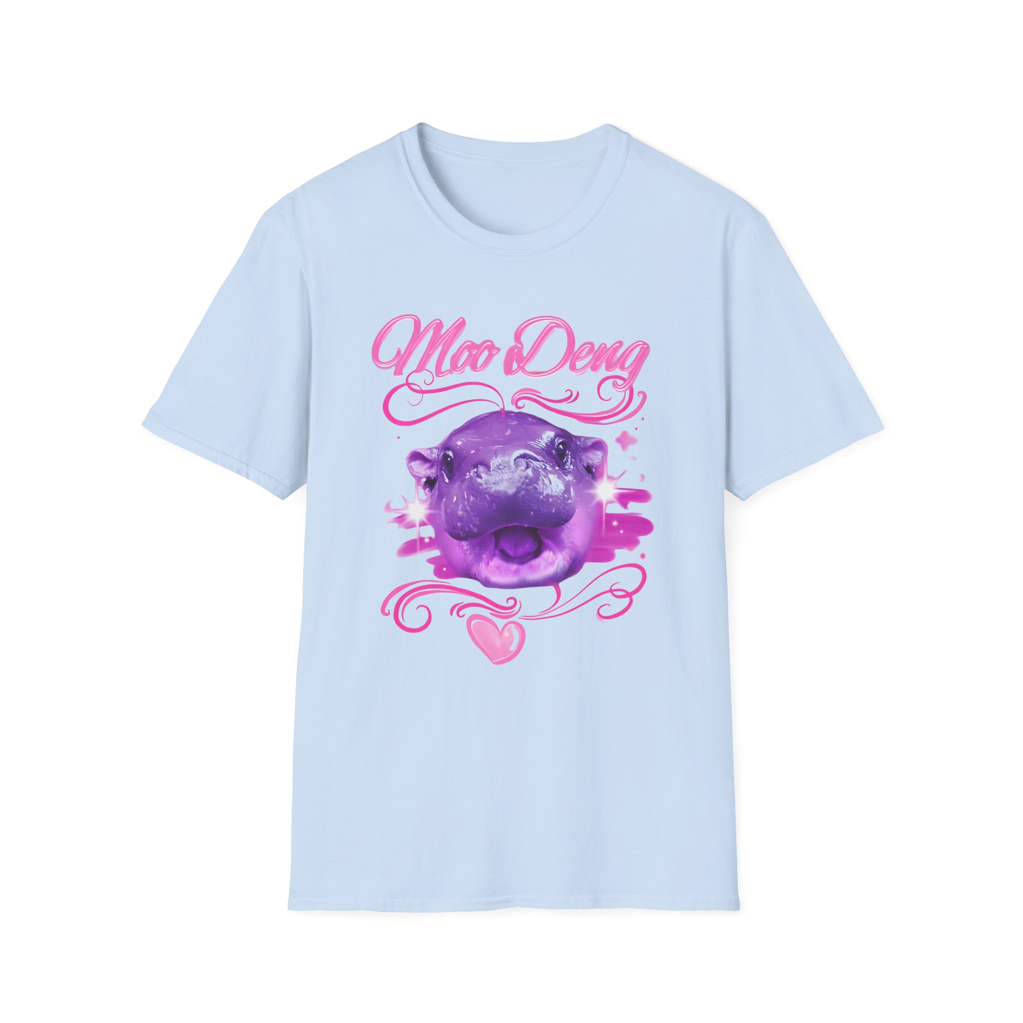 Moo Deng Airbrush Unisex Softstyle T-Shirt