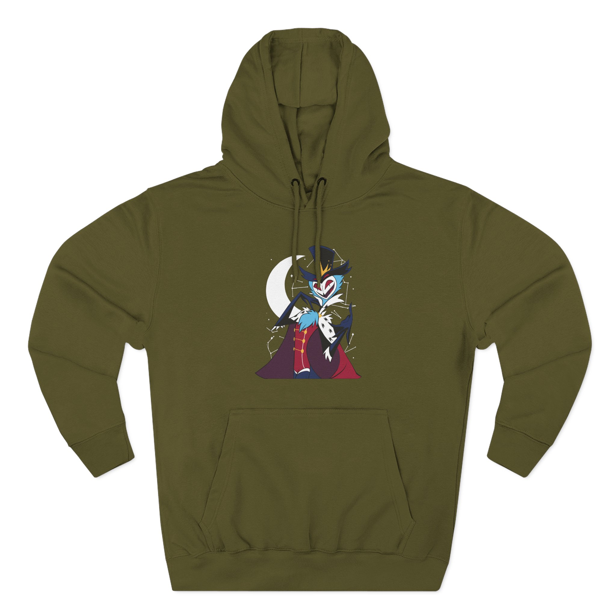 Helluva Boss Stolas Three-Panel Fleece Hoodie