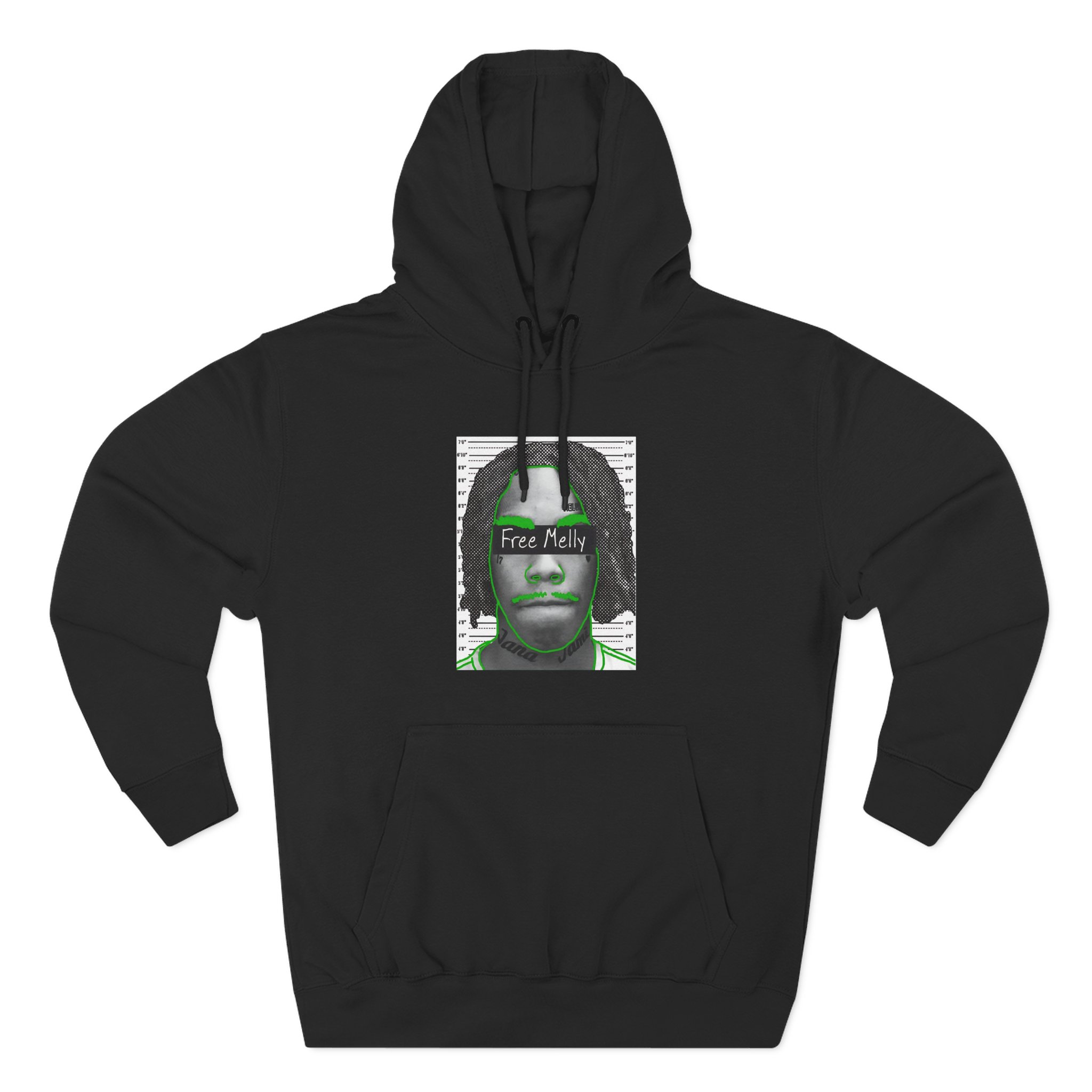 YNW Melly Free Melly Three-Panel Fleece Hoodie