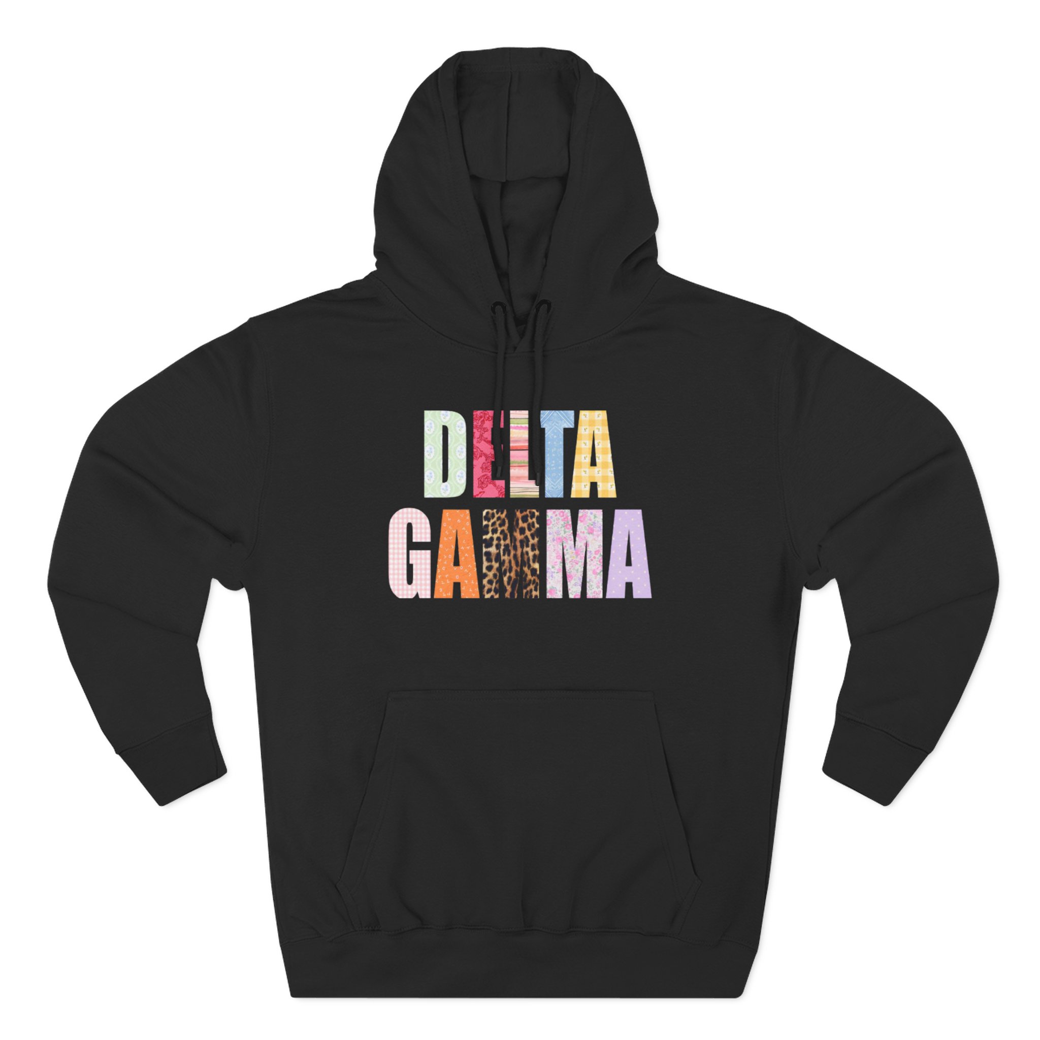 Delta Gamma Scrapbook Sorority Three-Panel Fleece Hoodie