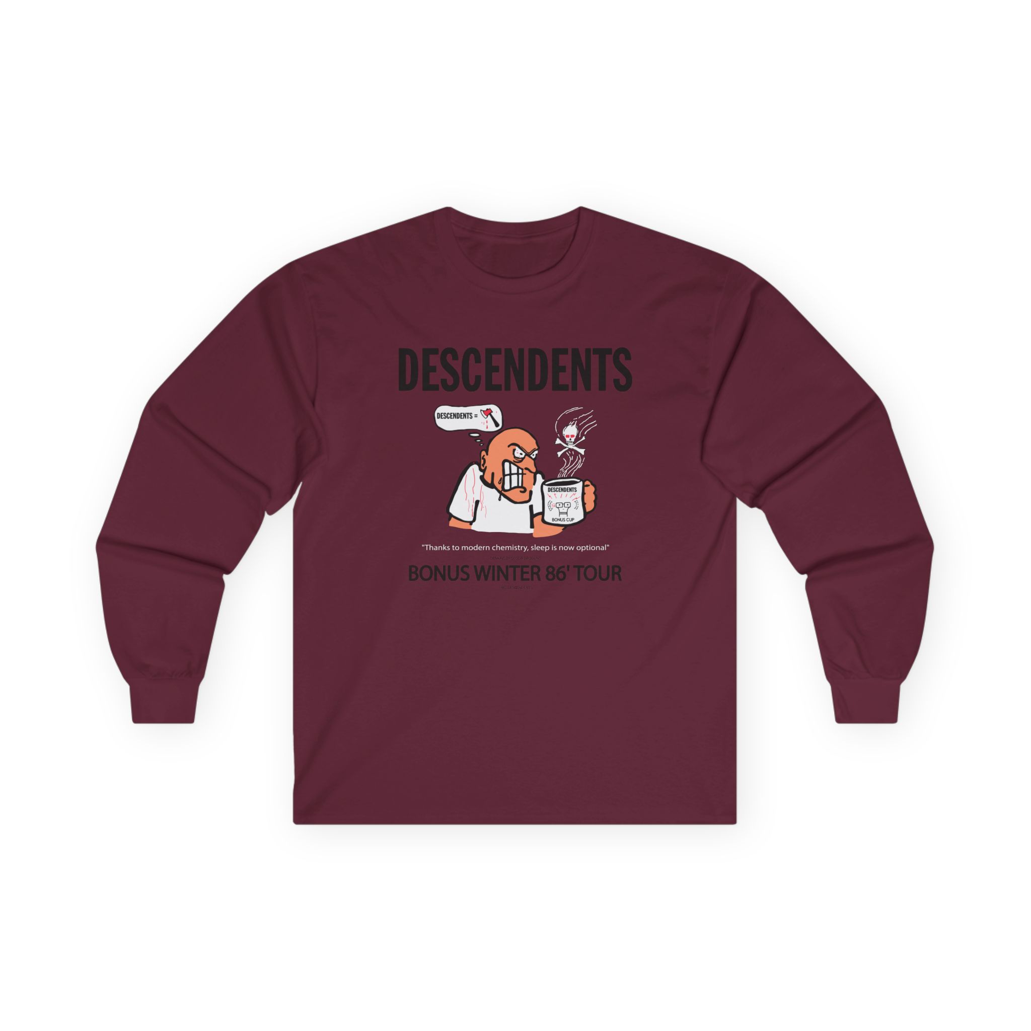 Descendents Bonus Cup '86 Tour Unisex Ultra Cotton Long Sleeve Tee