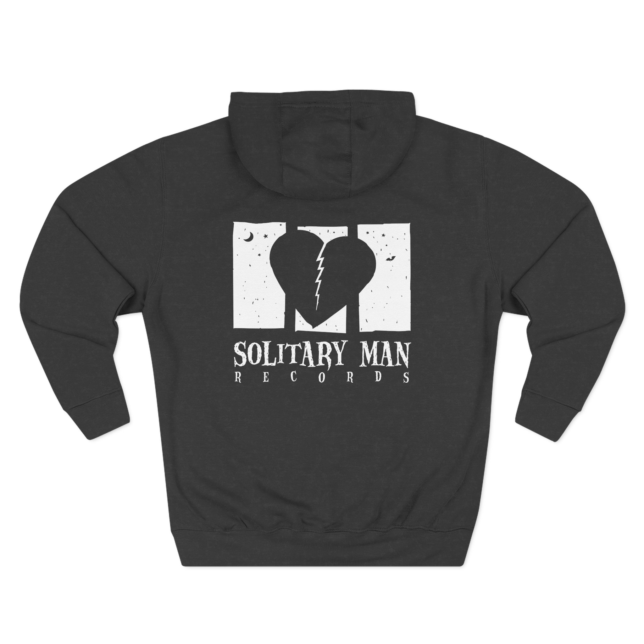 Donots Solitary Man Logo Three-Panel Fleece Hoodie