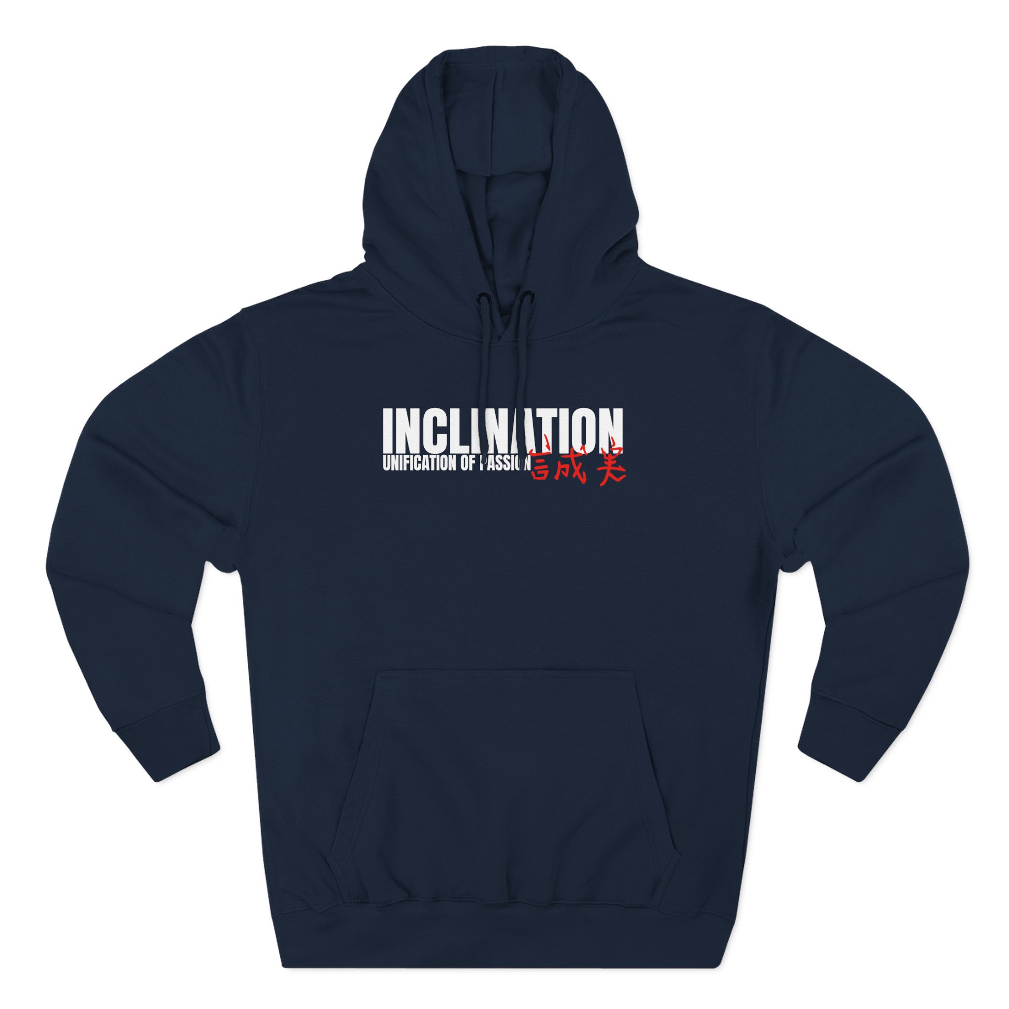 Inclination Straight Edge Three-Panel Fleece Hoodie