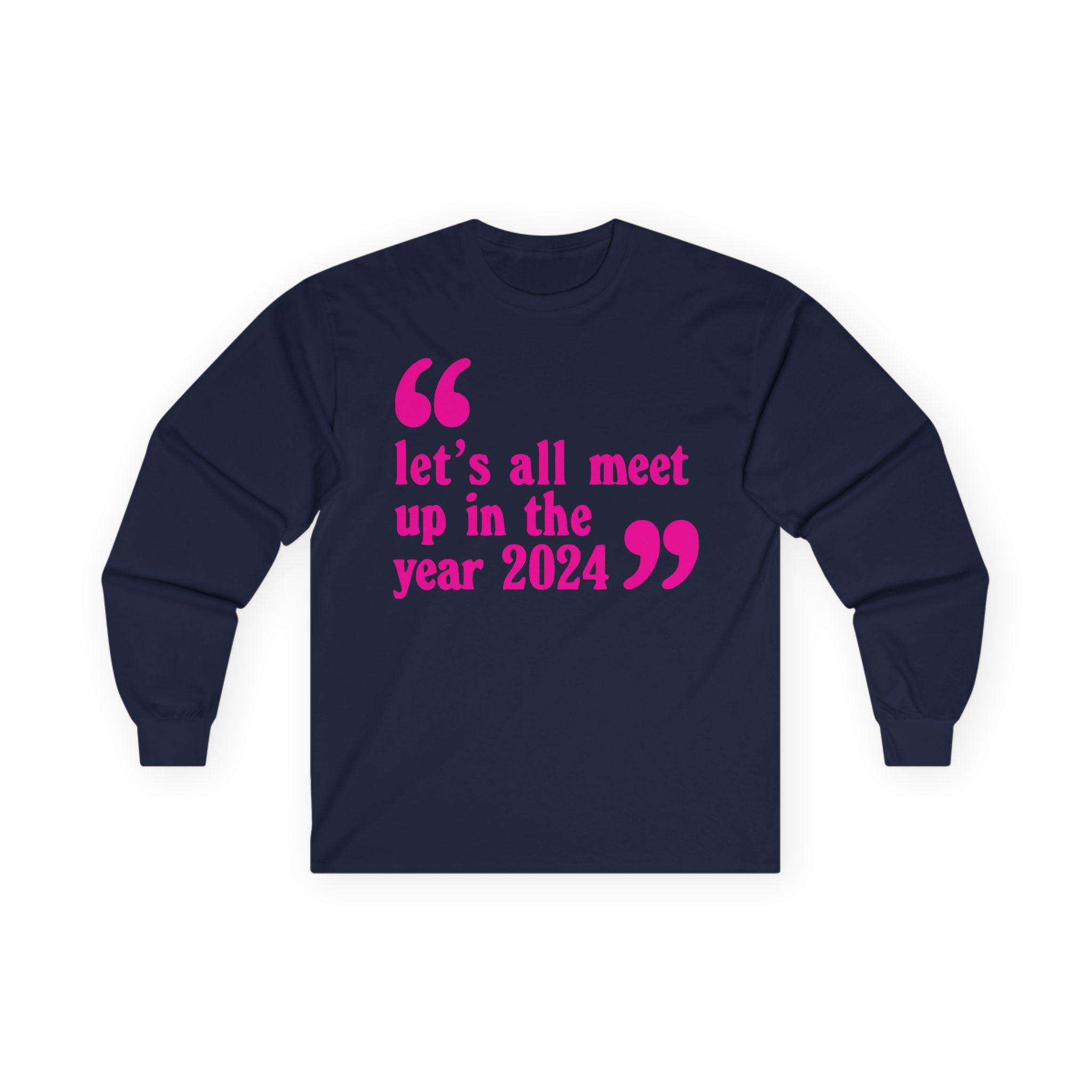 Pulp Let’s All Meet Up Ecru Unisex Ultra Cotton Long Sleeve Tee