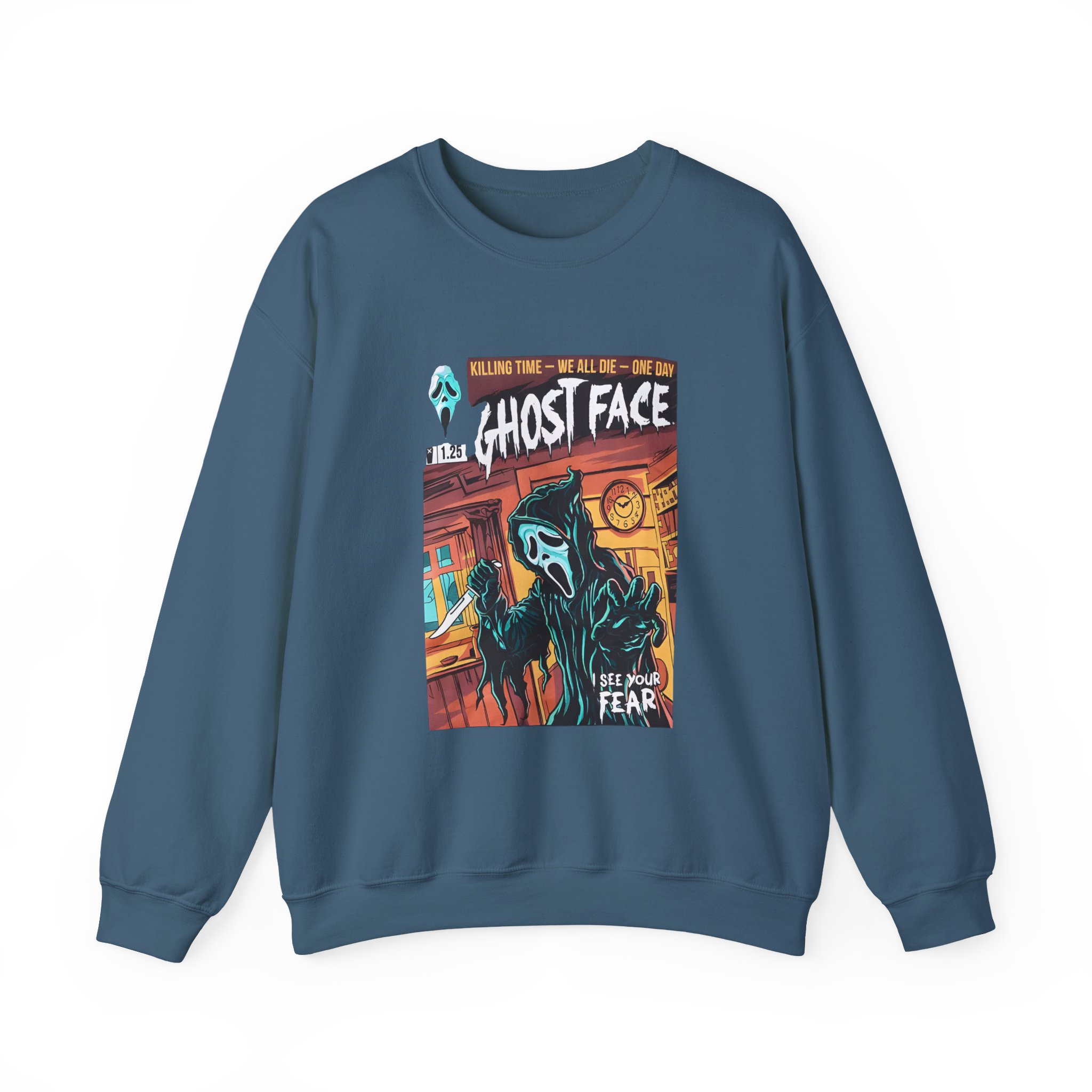 Ghostface Comic Cover Unisex Heavy Blendâ„¢ Crewneck Sweatshirt