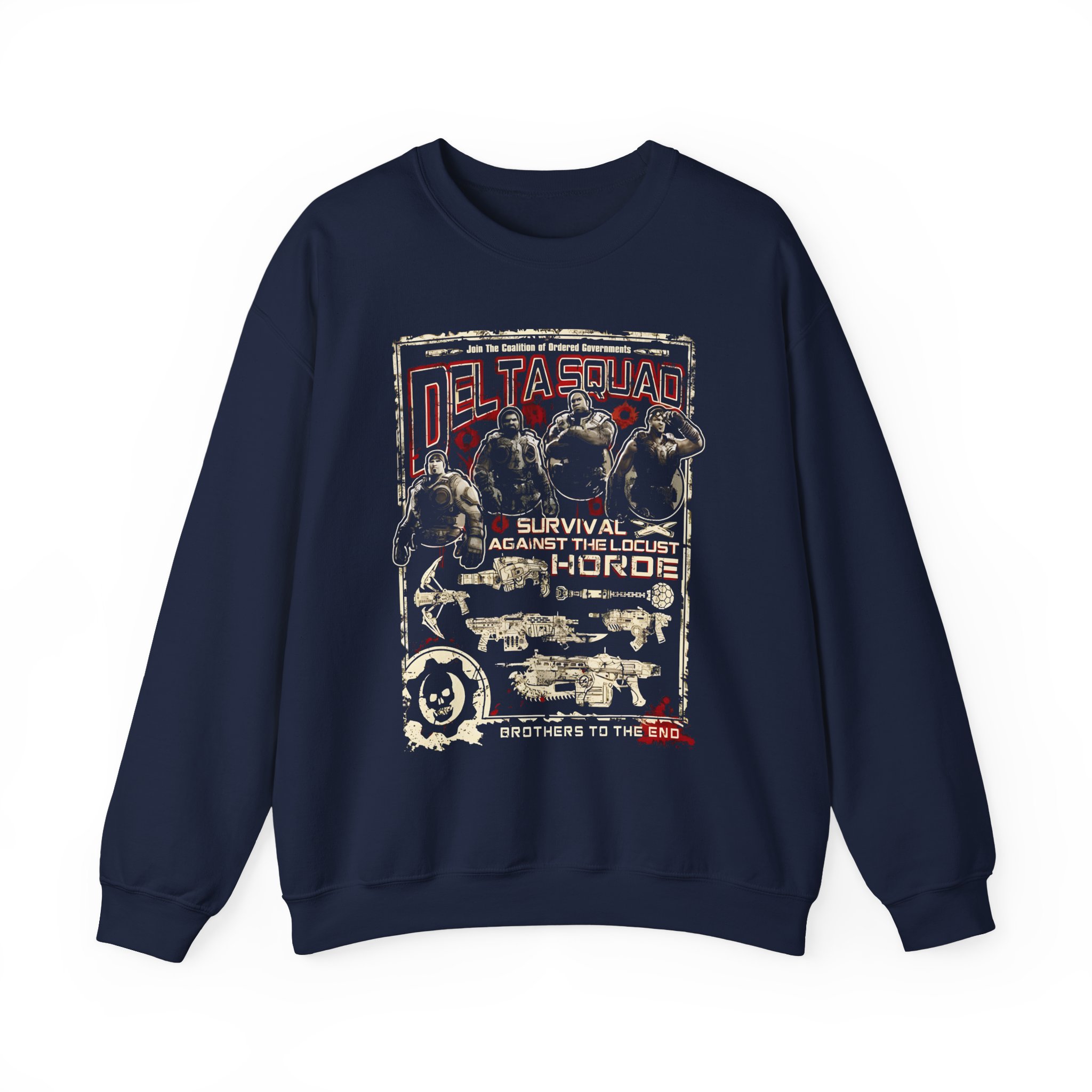 Gears of War Delta Squad Unisex Heavy Blendâ„¢ Crewneck Sweatshirt