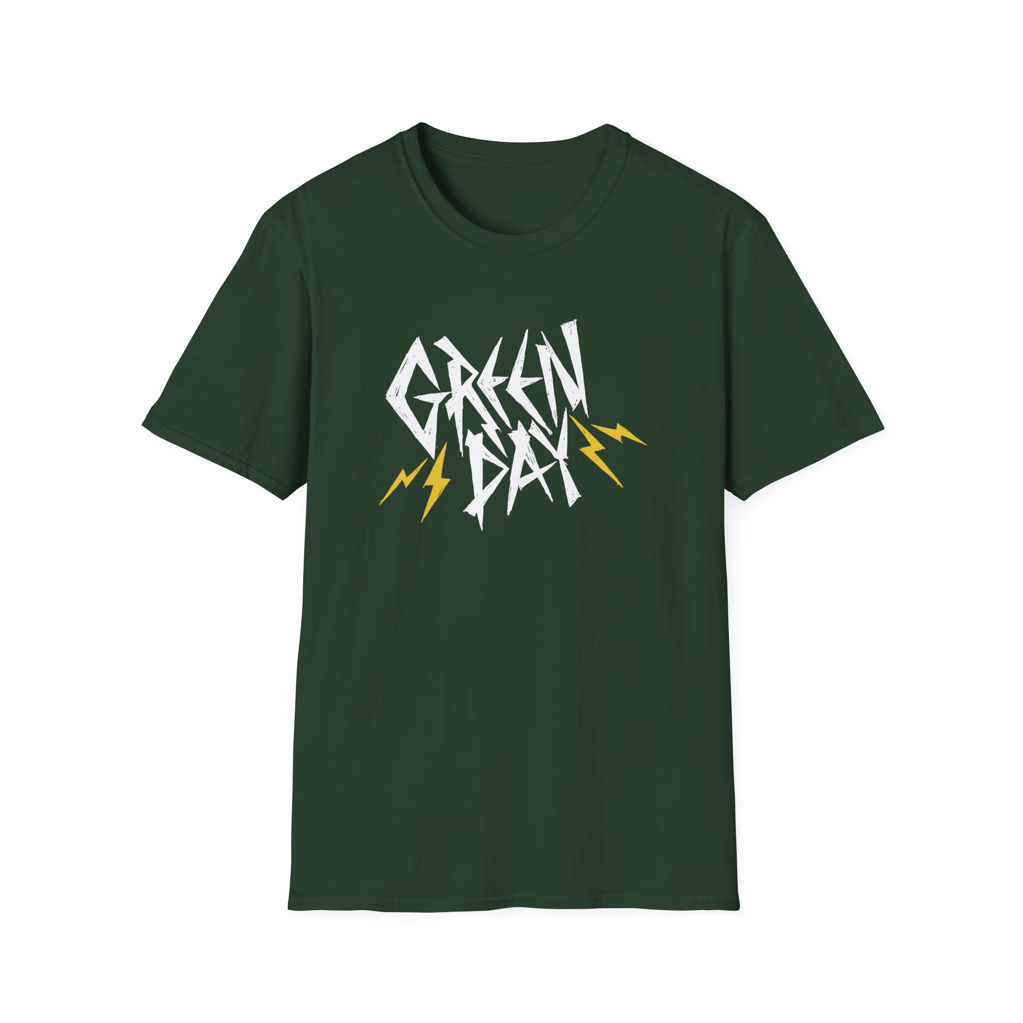 Green Day Bolt Logo Unisex Softstyle T-Shirt