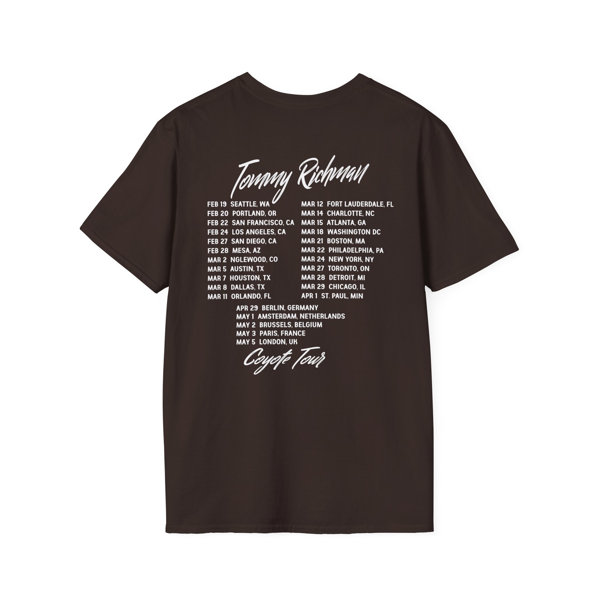 Tommy Richman Coyote Tour Unisex Softstyle T-Shirt