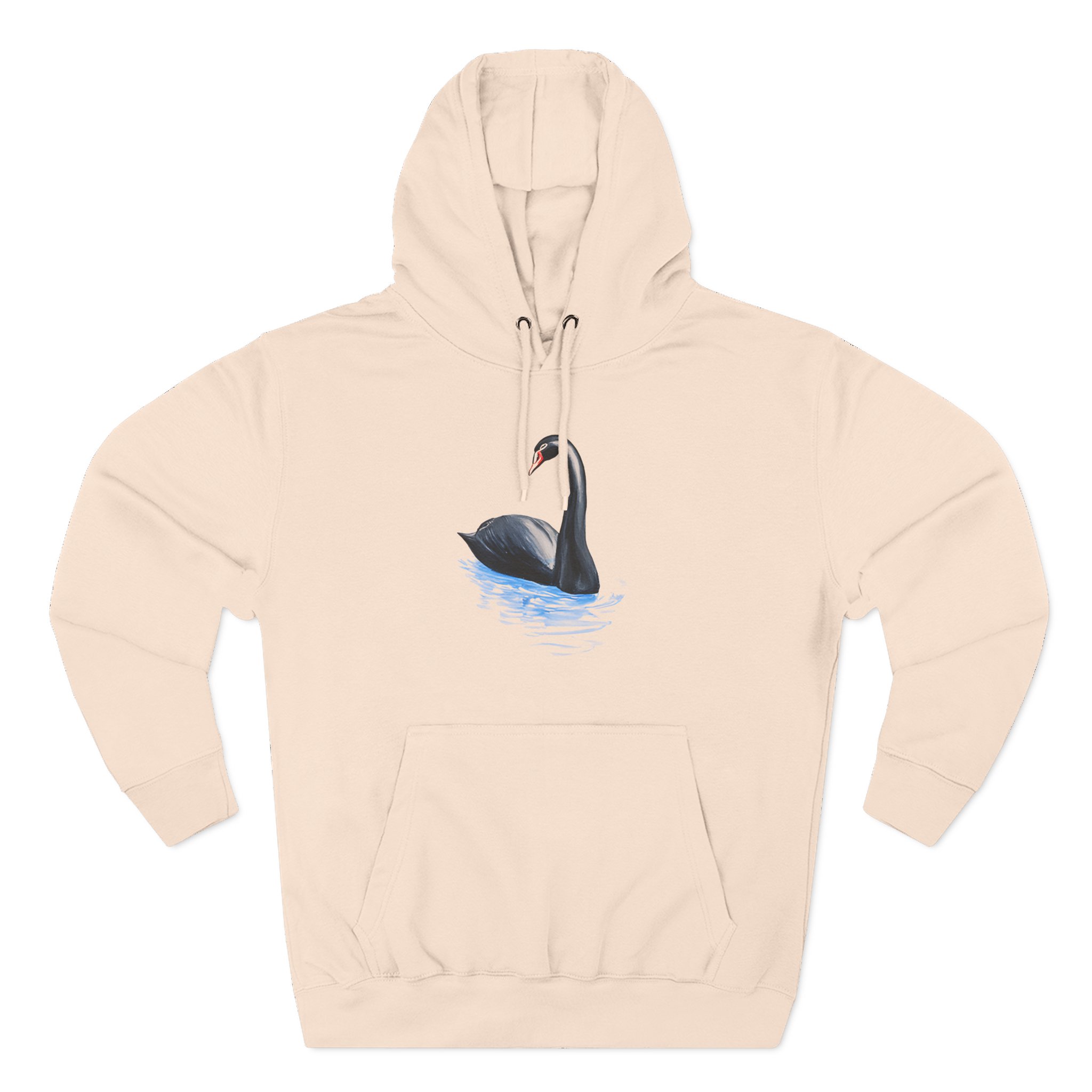 Sobel Black Swan Three-Panel Fleece Hoodie